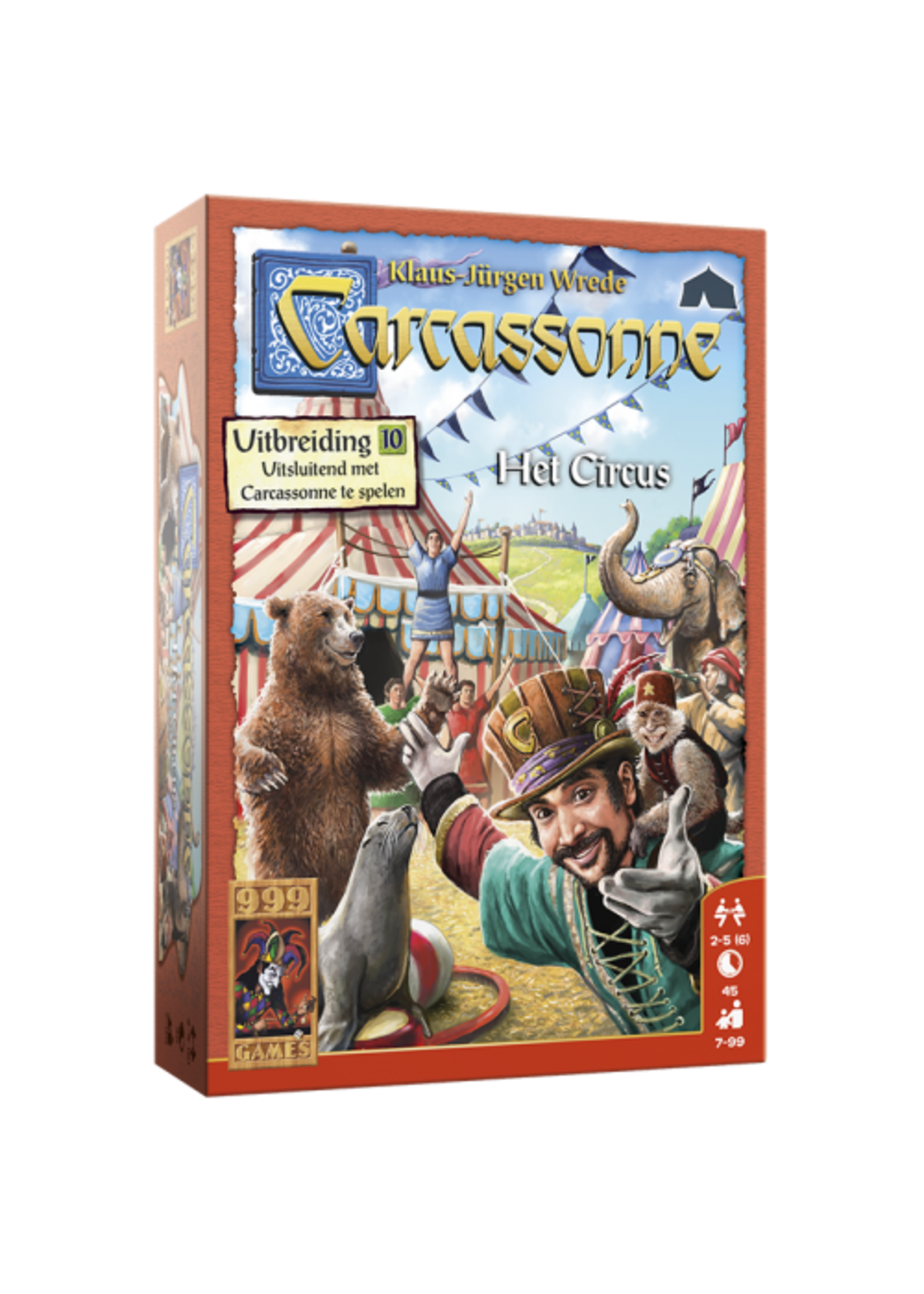 999 Games 999 Games Carcassonne - Het Circus (uitbreiding 10)