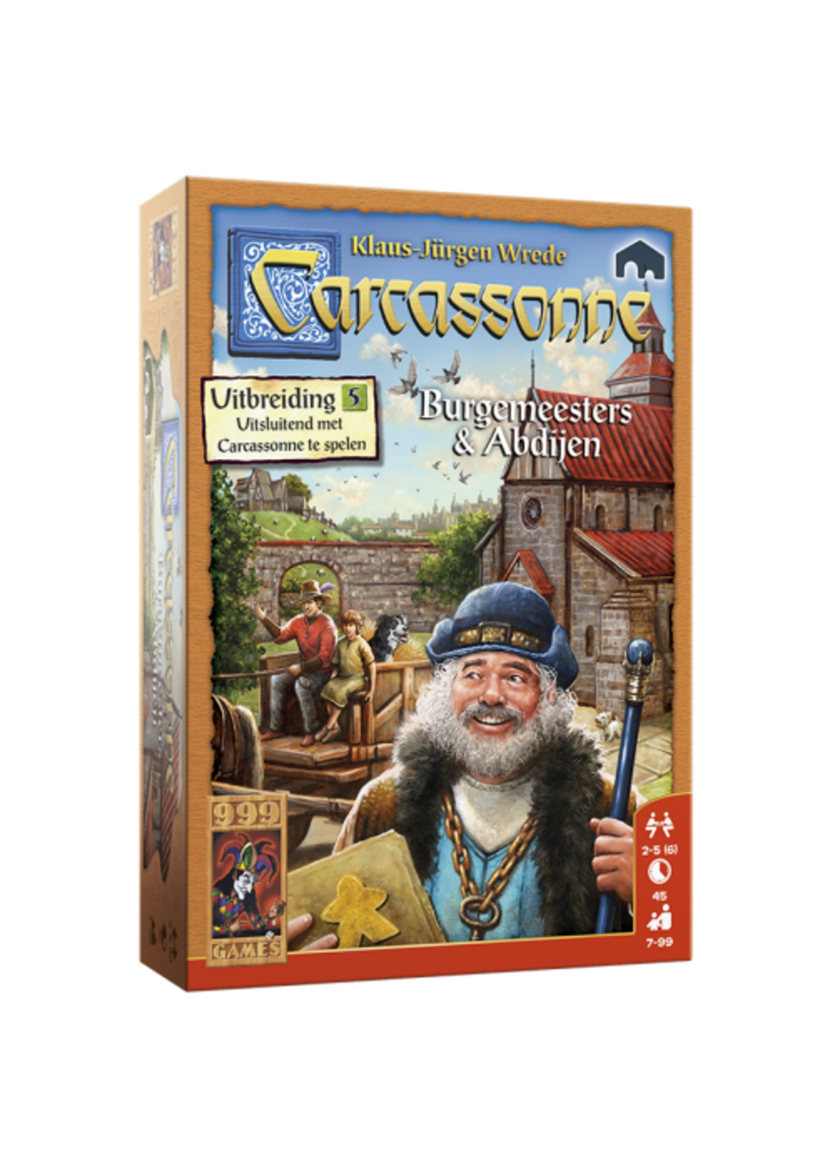 999 Games 999 Games Carcassonne - Burgemeesters & Abdijen (uitbreiding 5)