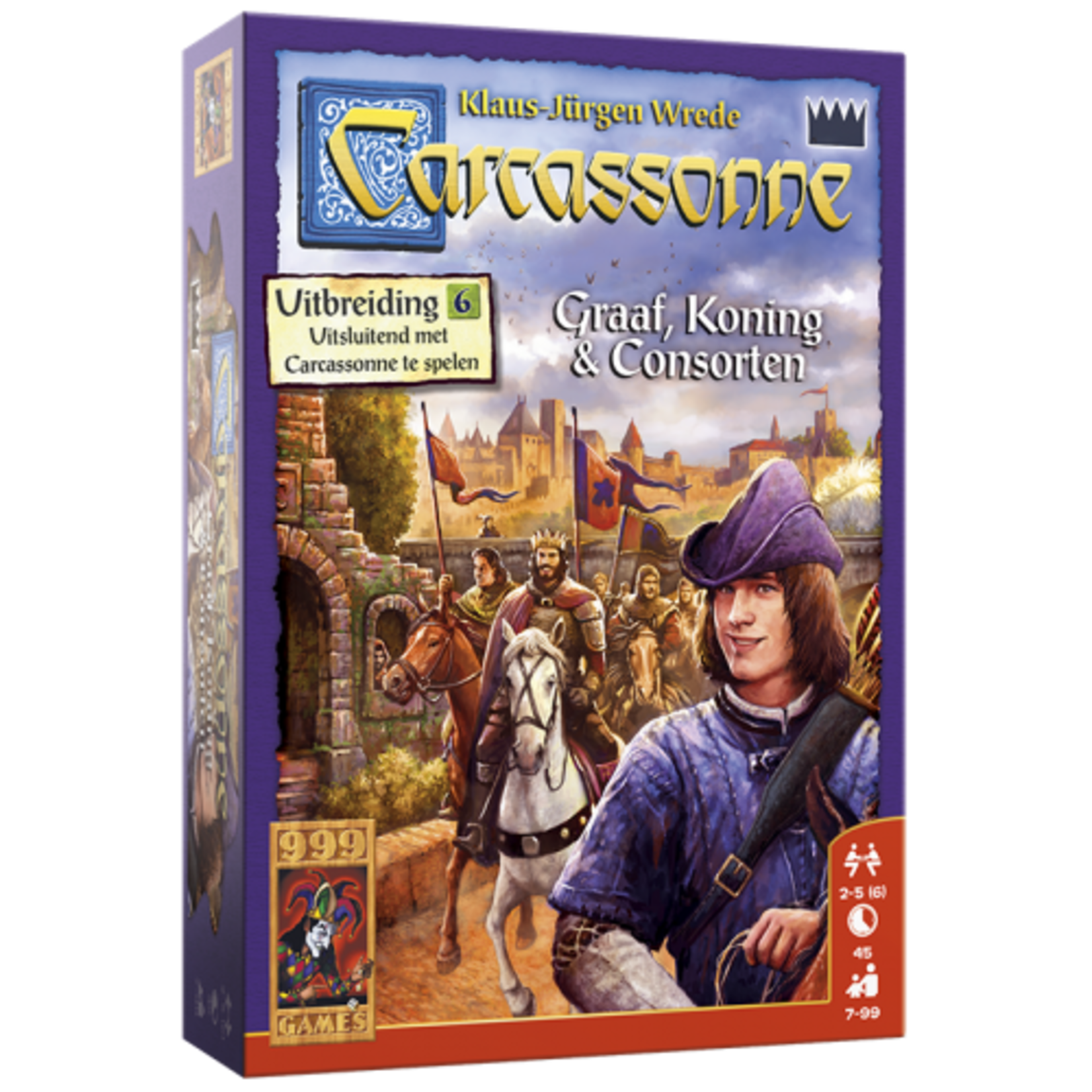 999 Games 999 Games Carcassonne - Graaf, Koning & Consorten (uitbreiding 6)