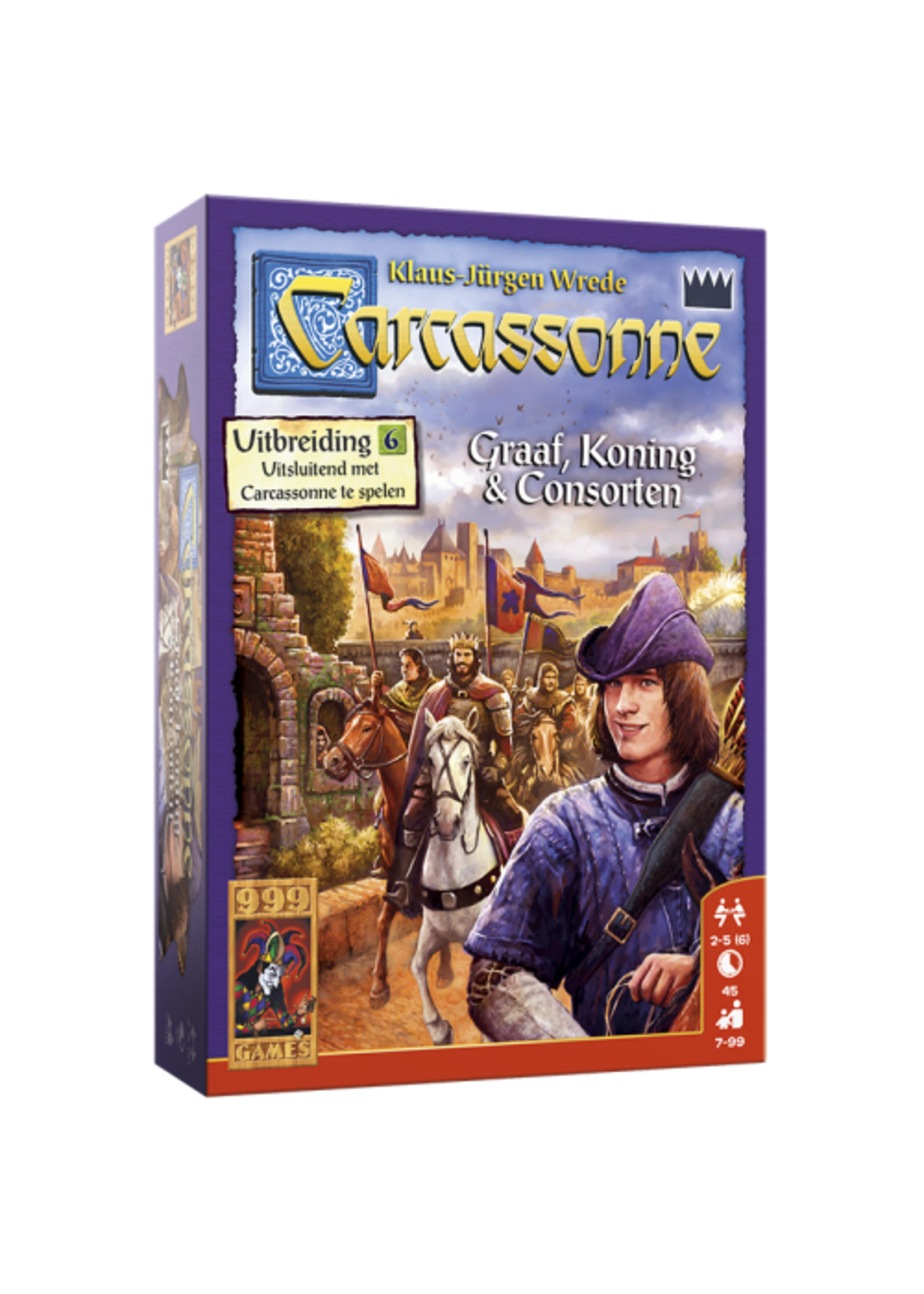 999 Games 999 Games Carcassonne - Graaf, Koning & Consorten (uitbreiding 6)