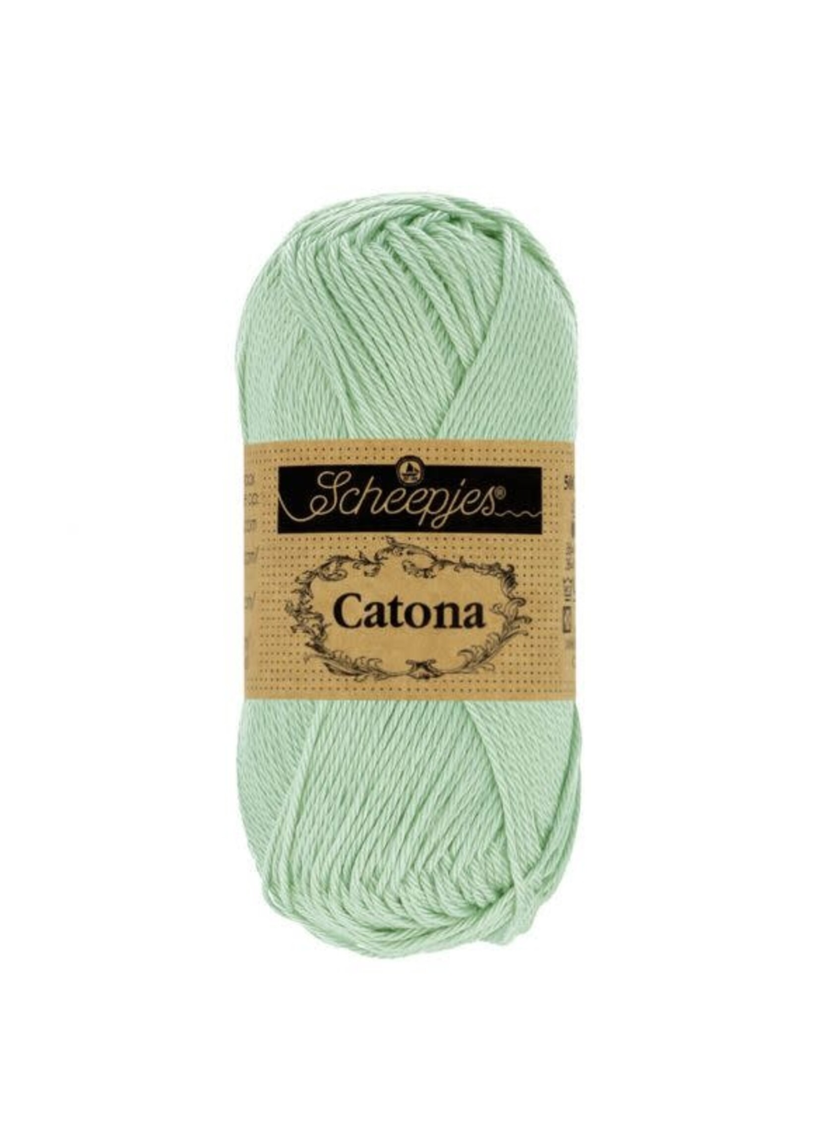 Scheepjes Scheepjes - Catona 50 gram Silver Green (Groen/Grijs) 402