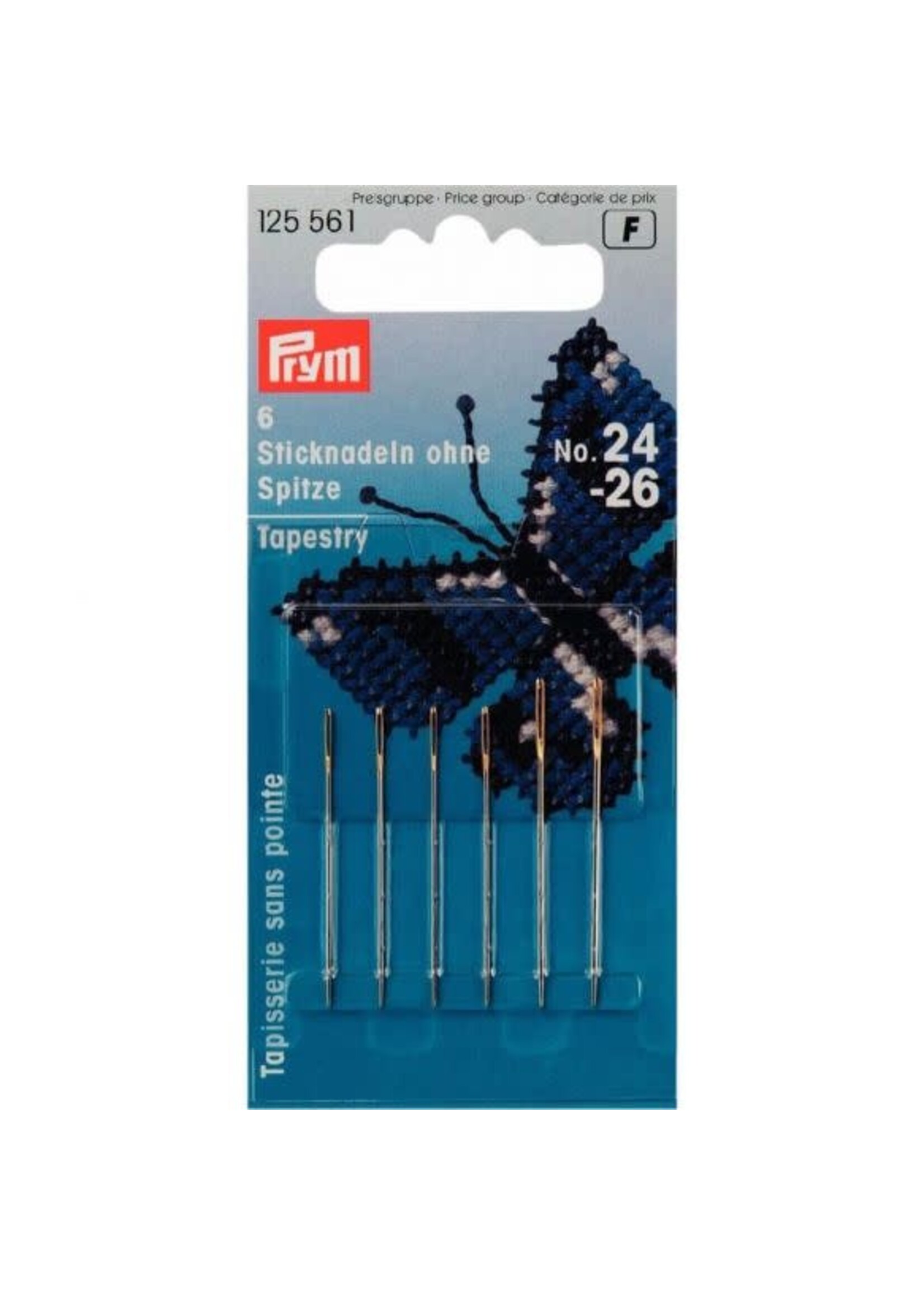 Prym Prym - Borduurnaalden zonder punt, nr 24 - 26 zilver (6 stuks)