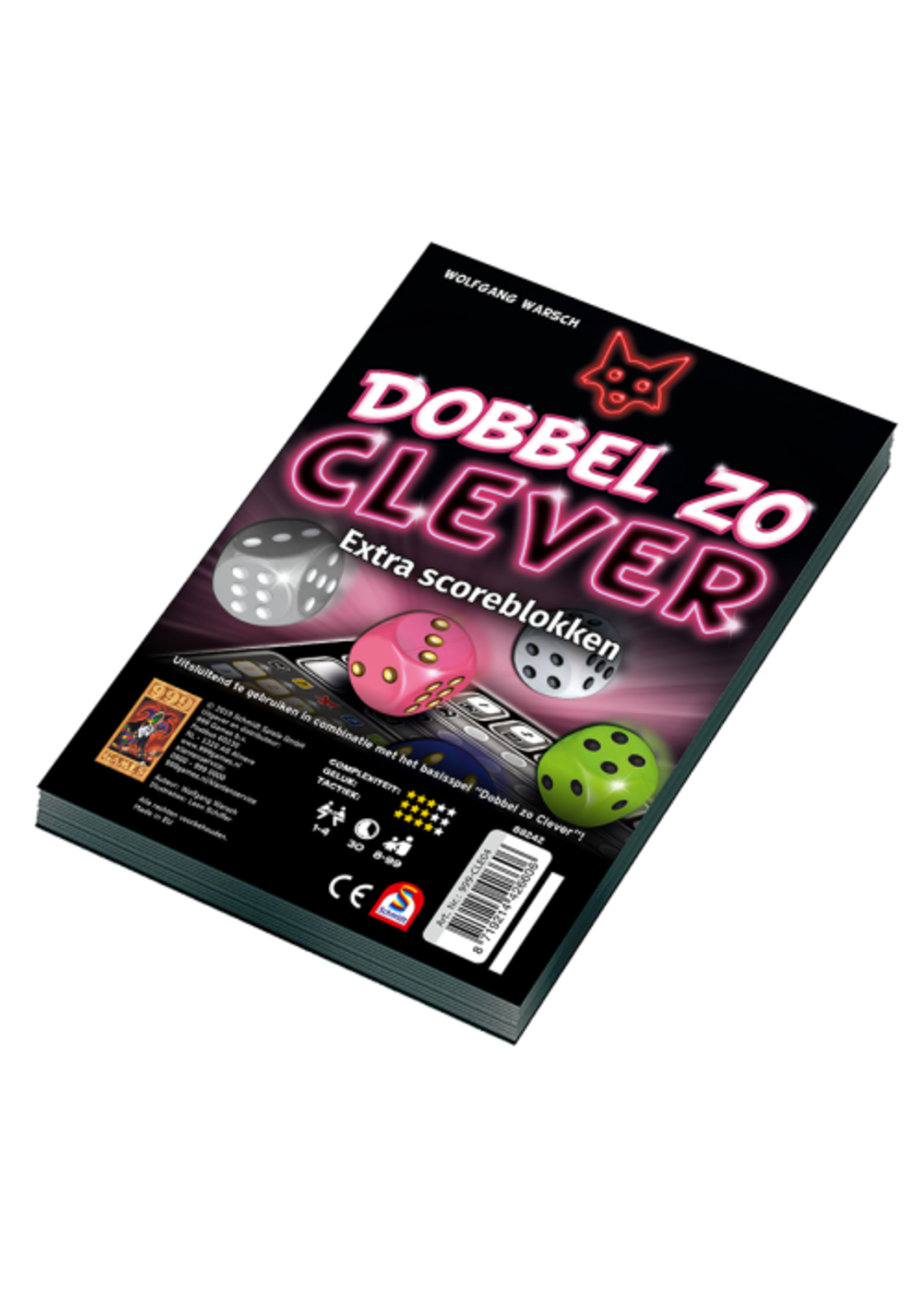 999 Games 999 Games Dobbel zo Clever extra scoreblokken