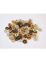 Hobby & crafting Fun Kralen Katsuki Mix 6mm Beige / Brown woody +/- 100st