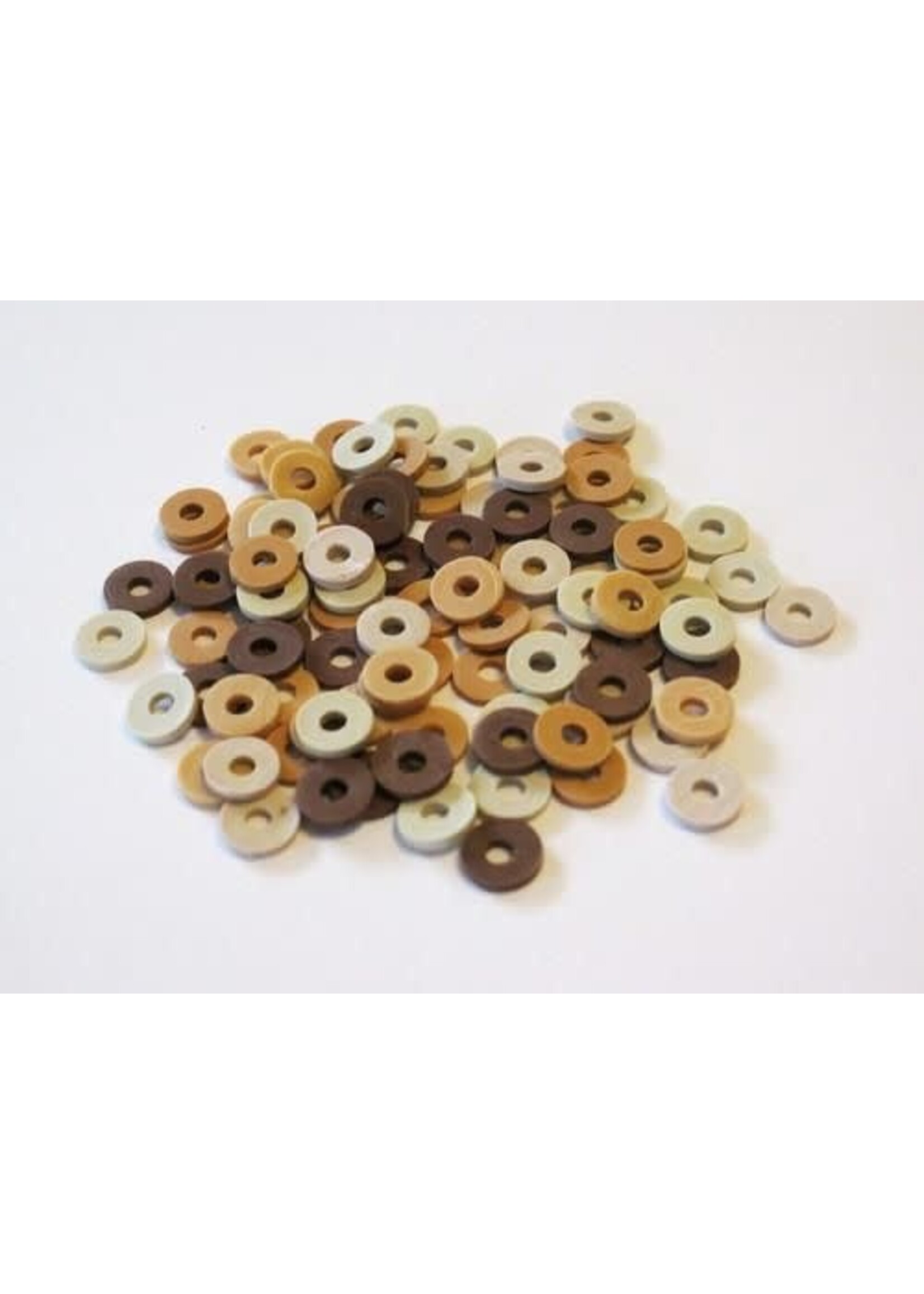 Hobby & crafting Fun Kralen Katsuki Mix 6mm Beige / Brown woody +/- 100st