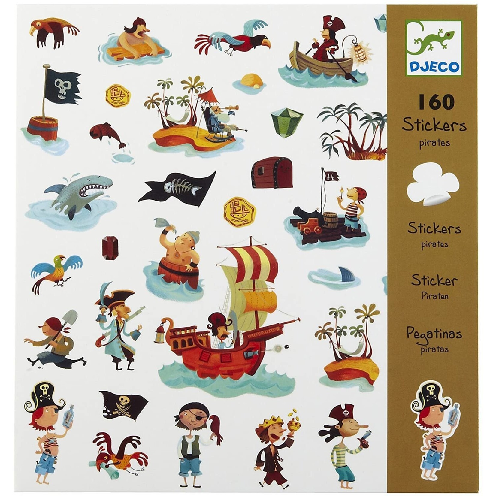 Djeco Djeco 8839 Stickers - Piraten