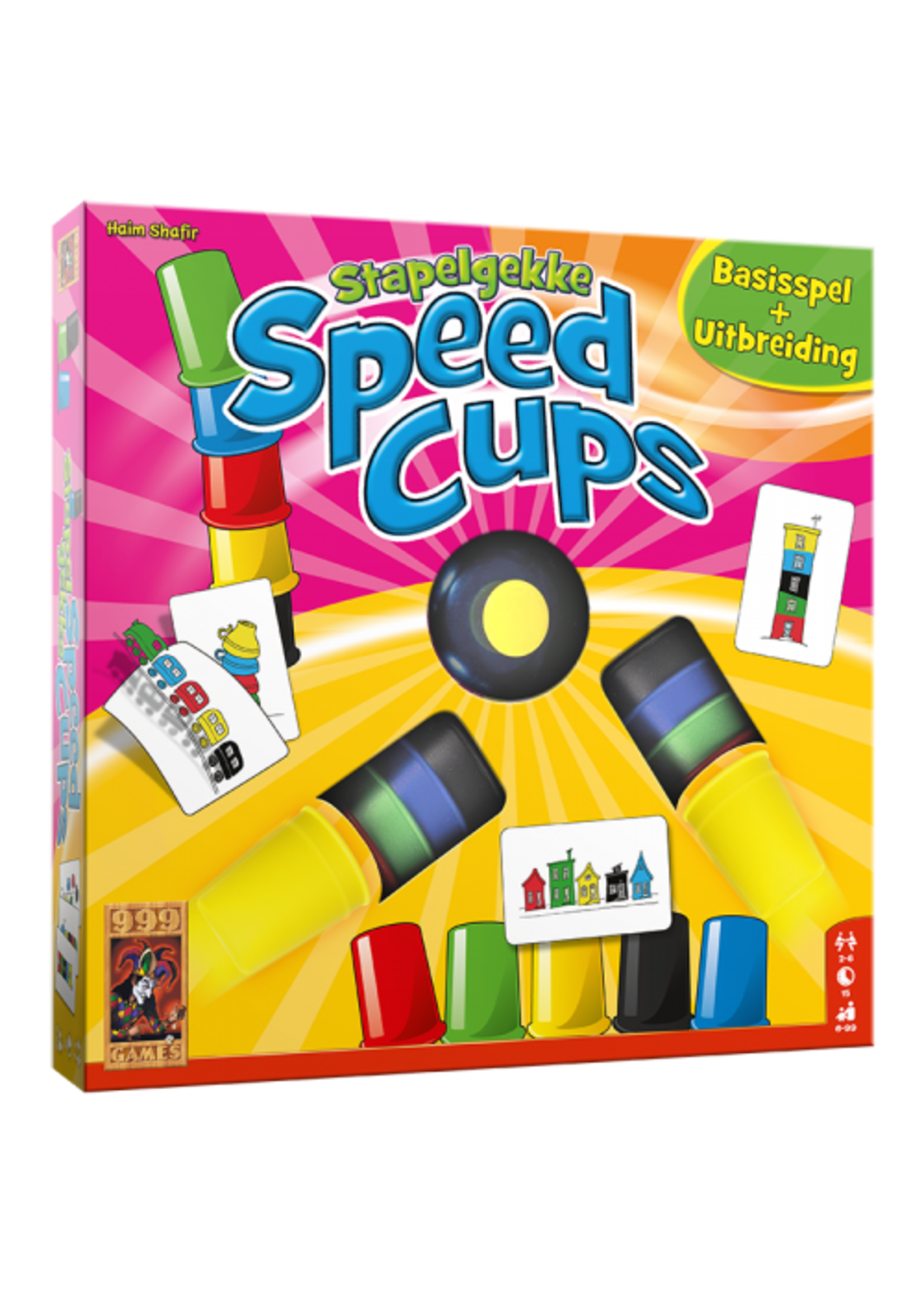 999 Games 999 Games Stapelgekke Speed Cups (basisspel + uitbreiding 6 spelers)