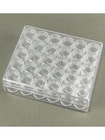 Hobby & crafting Fun Storage box met 30 losse ronde potjes