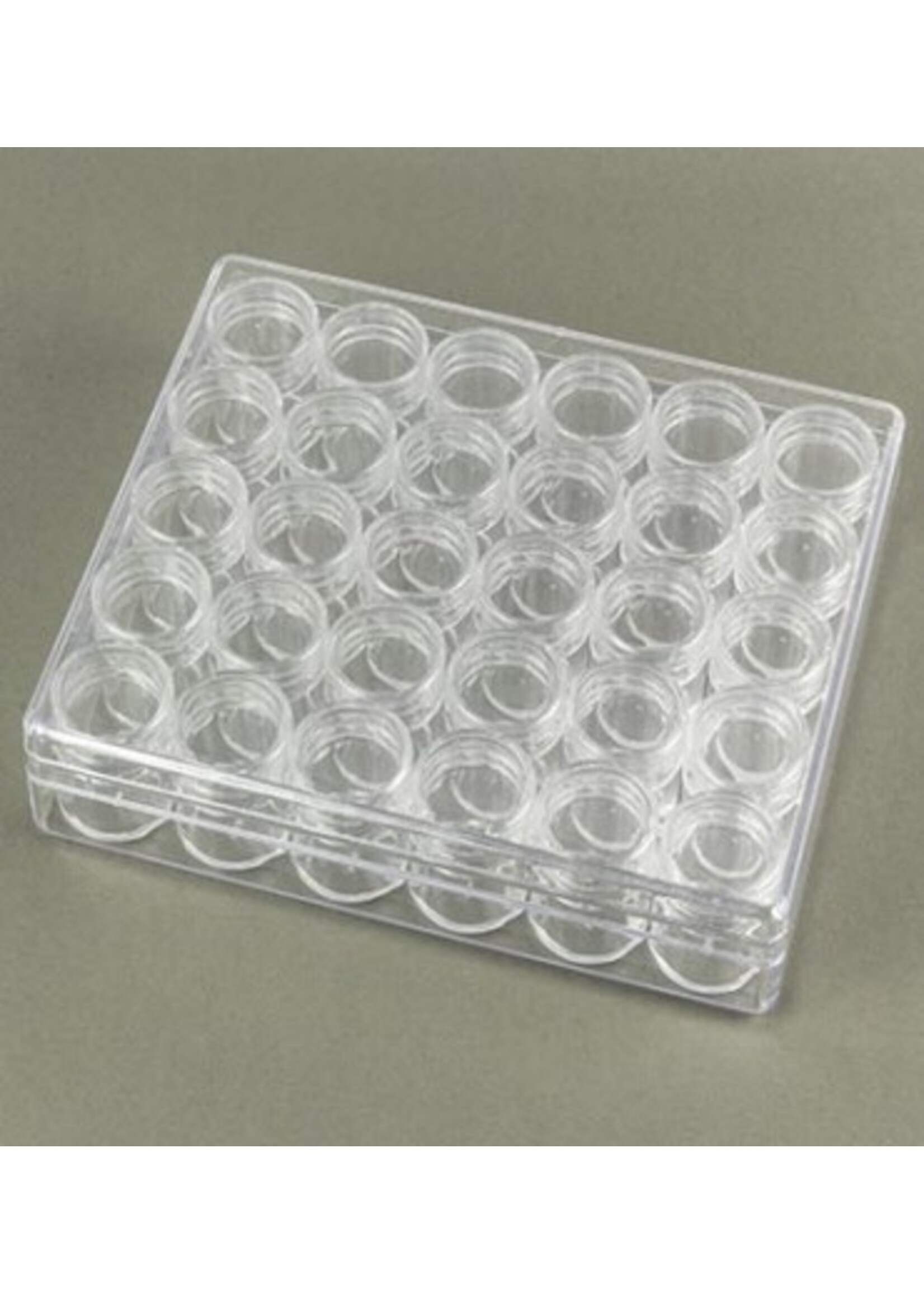 Hobby & crafting Fun Storage box met 30 losse ronde potjes