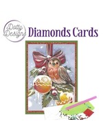 Dotty Designs Dotty Designs Diamond Cards - Bird with Christmas ornaments