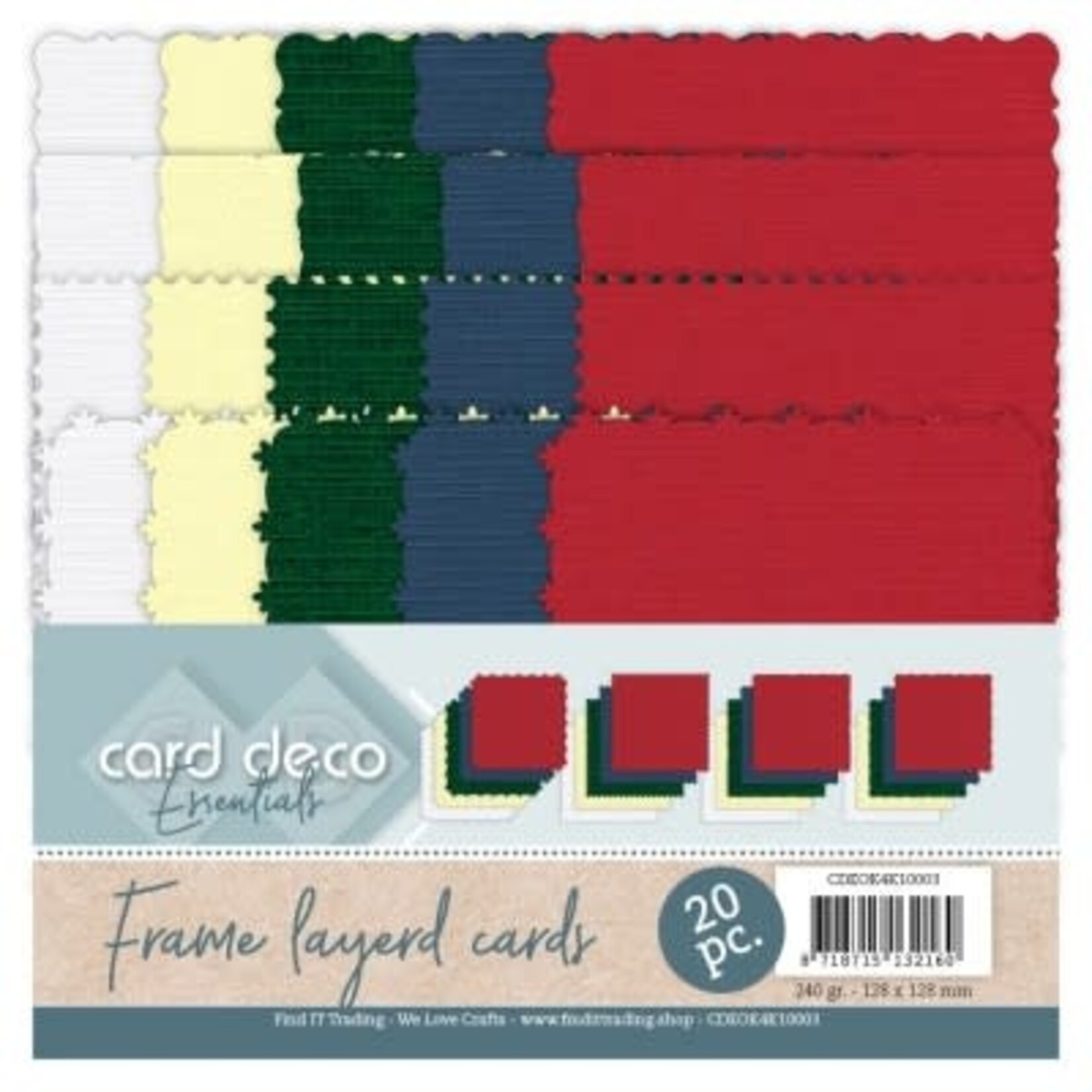 Card deco Card Deco Essentials - Frame Layered cards - Christmas 4K