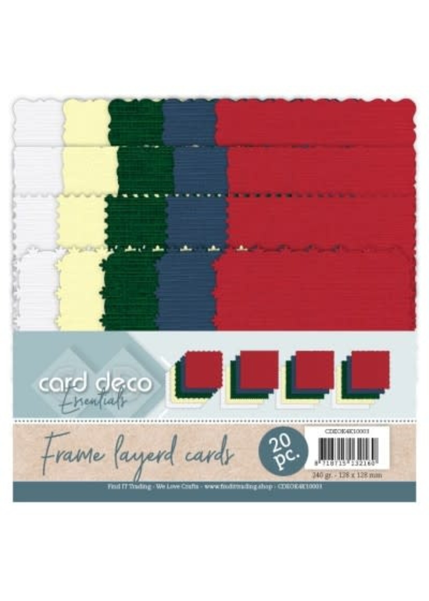 Card deco Card Deco Essentials - Frame Layered cards - Christmas 4K