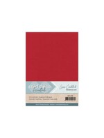 Card deco A5 Kerstrood Linnenkarton