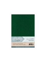 Card deco Card Deco A5 Kerstgroen Linnenkarton