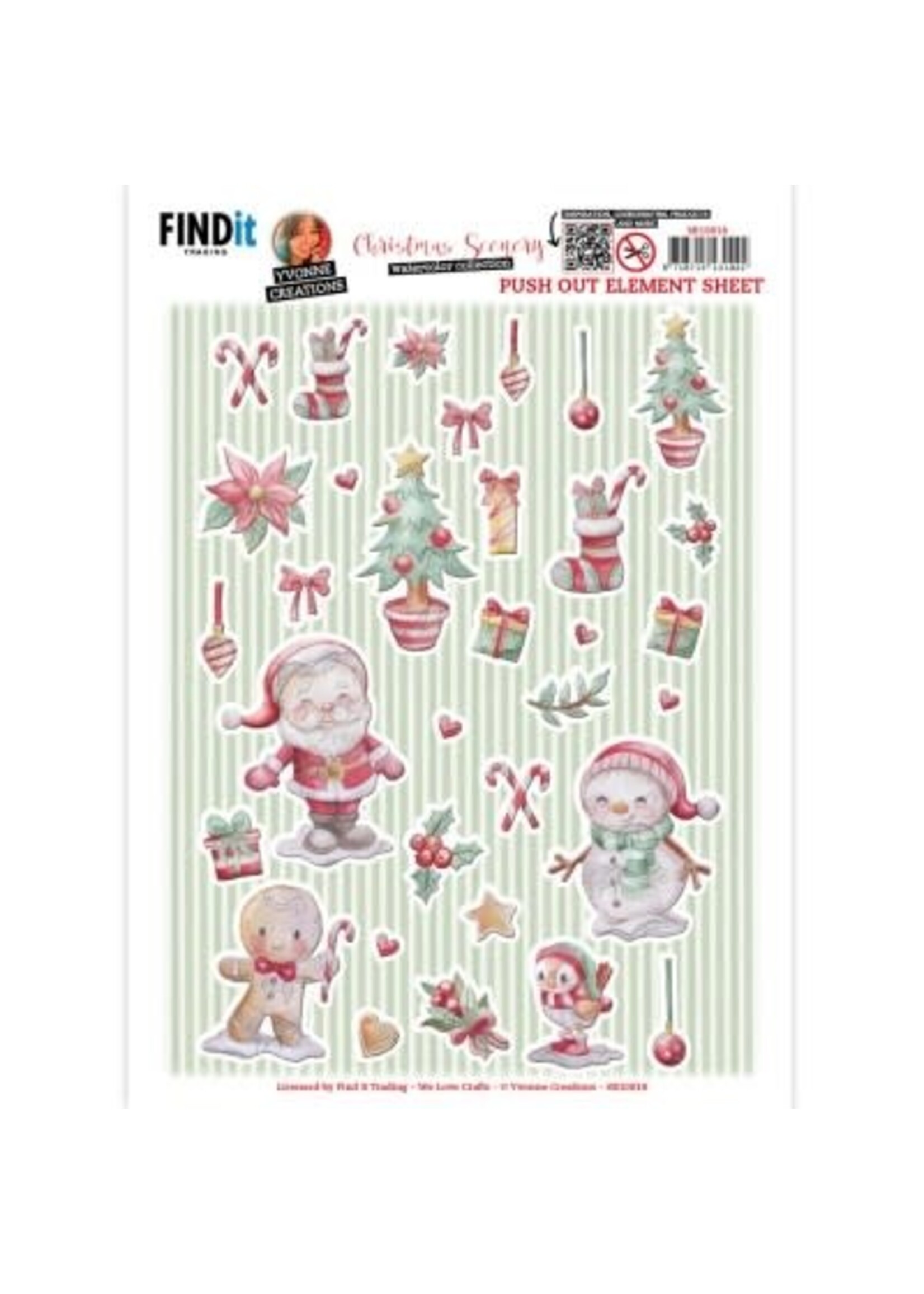 Yvonne Creations Push-Out - Yvonne Creations - Christmas Scenery - Small Elements A