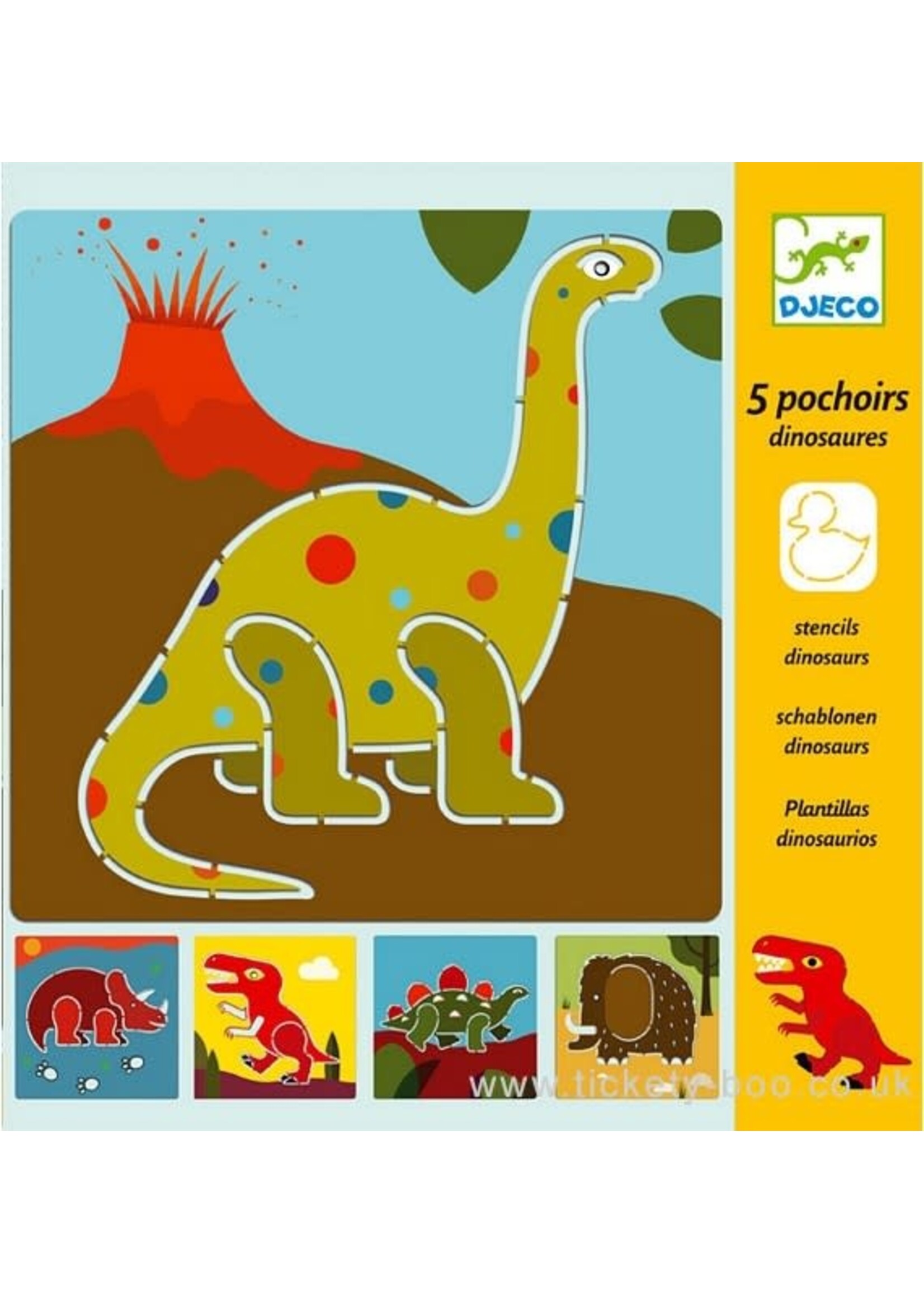 Djeco Djeco 8863 Sjablonen - Dinosaurussen