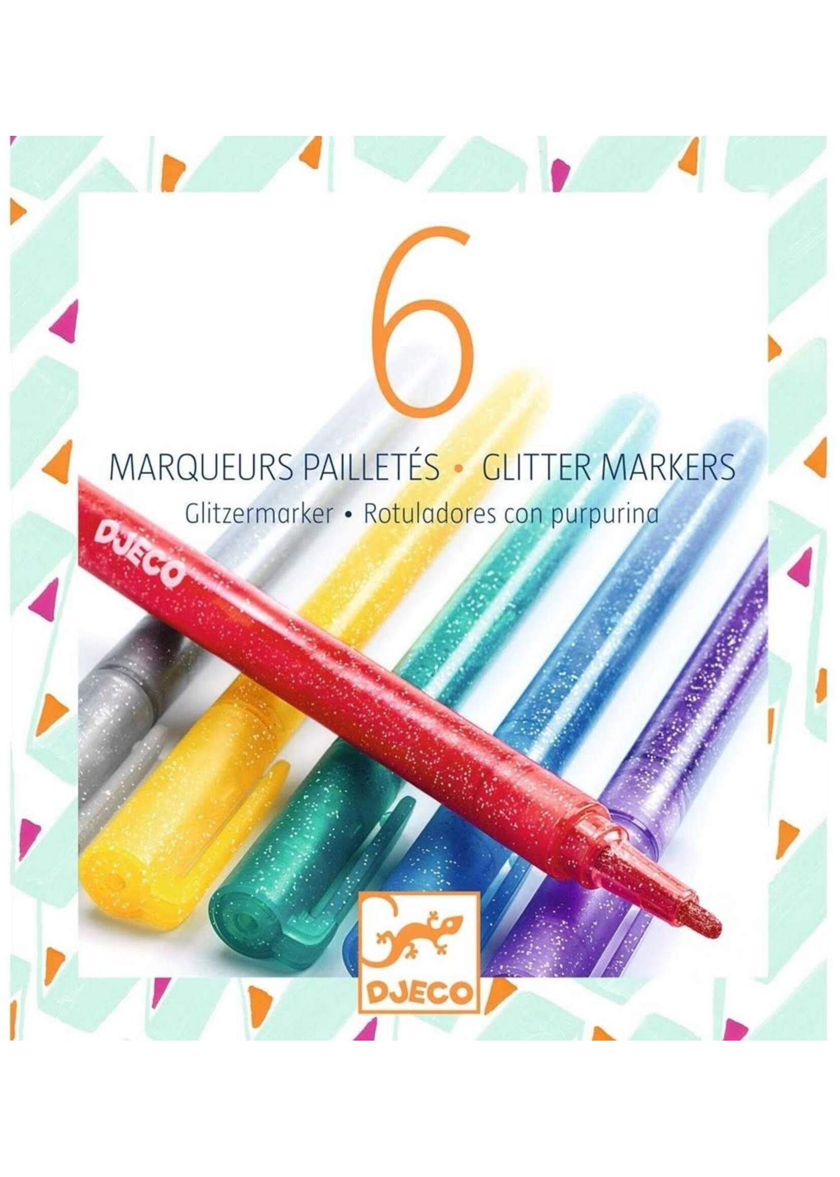 Djeco Djeco 8871 The colours - Glitter stiften (6 stuks)