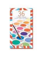 Djeco Djeco 8873 The colours - Waterverf (36 tabletten)
