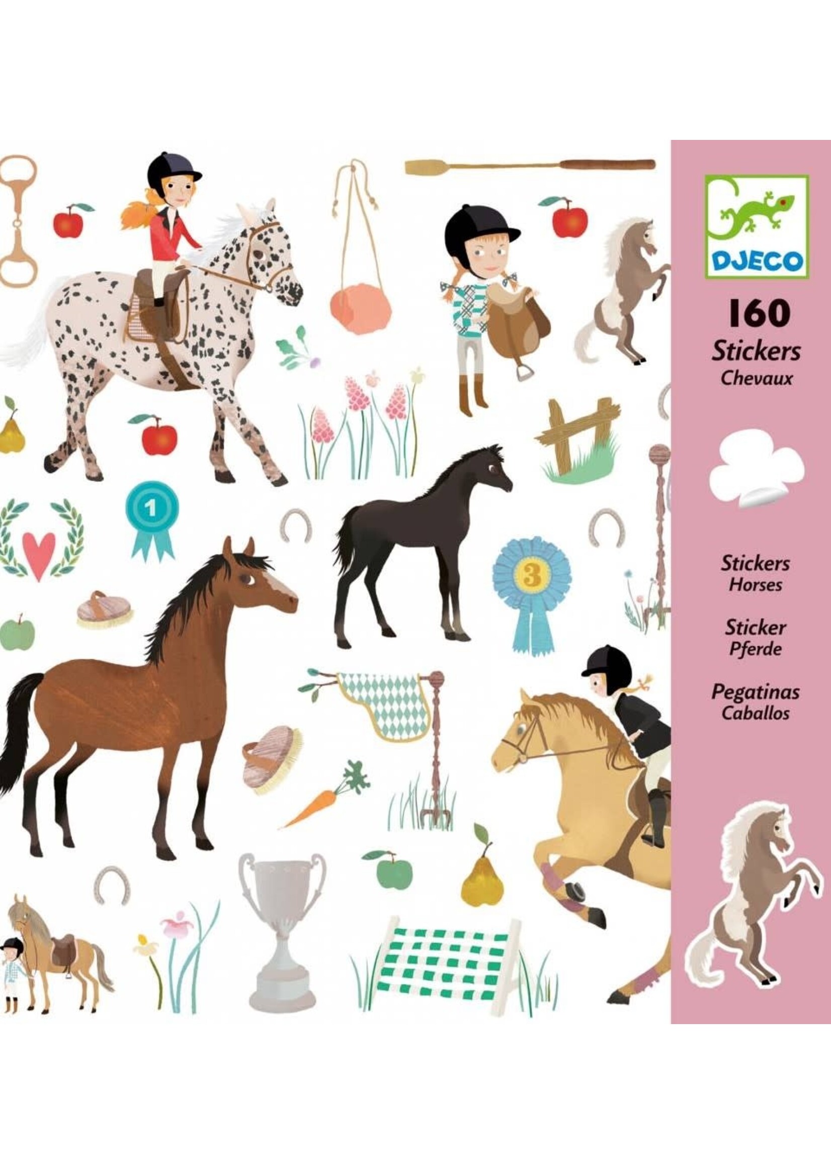 Djeco Djeco 8881 Stickers - Paarden