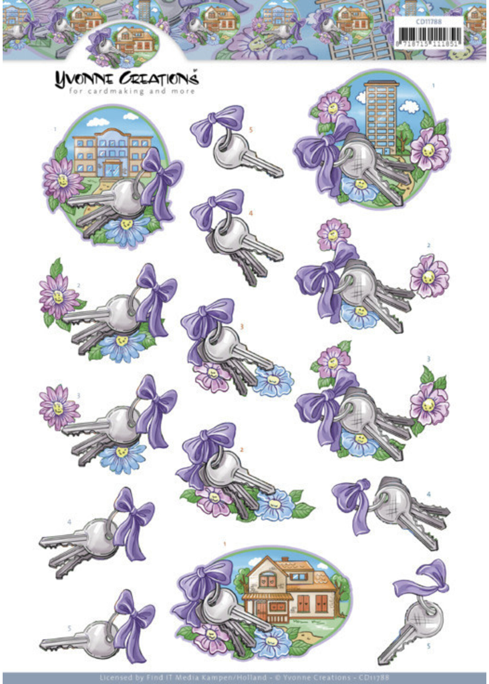 Yvonne Creations 3D Cutting Sheet - Yvonne Creations - New House