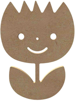 Hobbygroep MDF Figuur - Lachende tulp