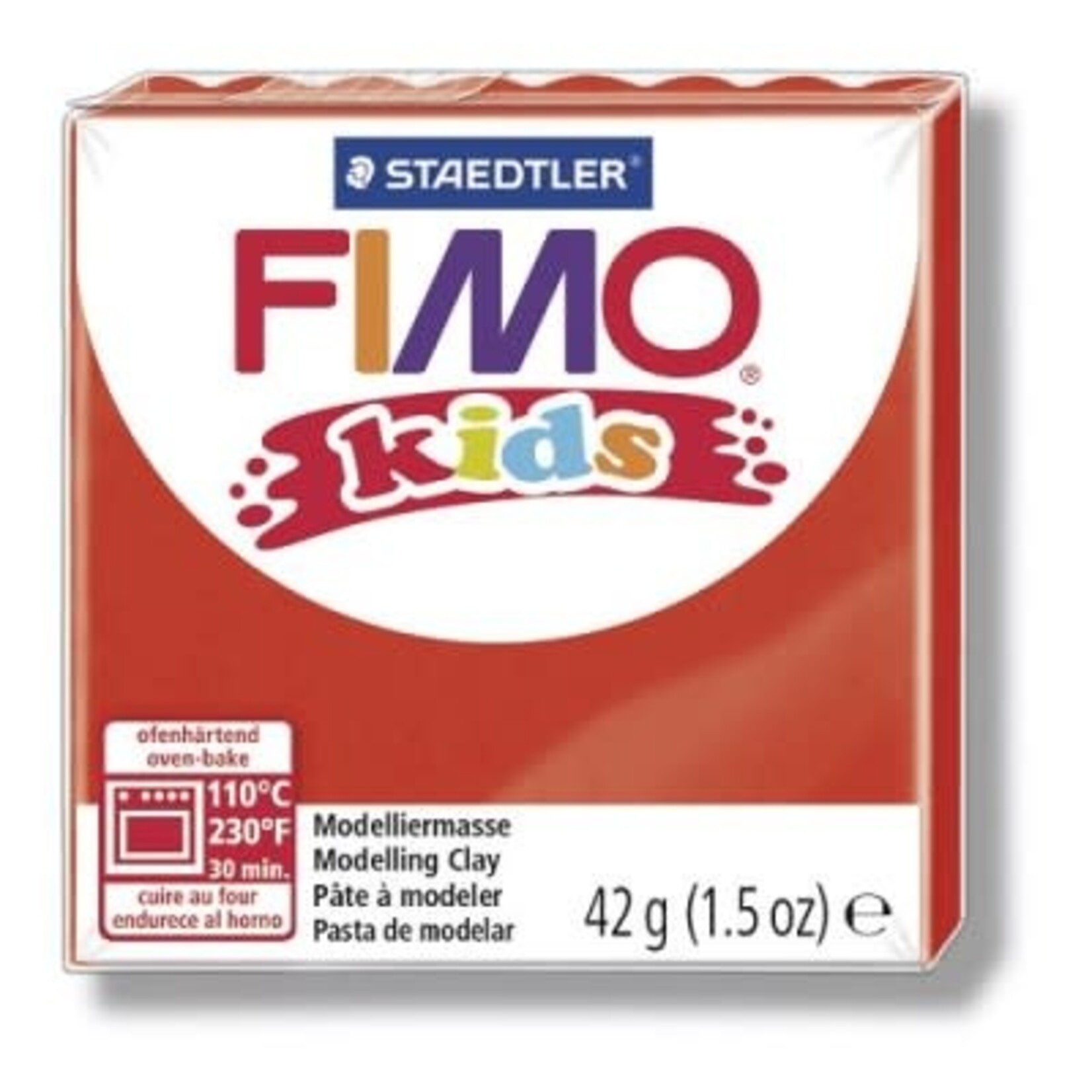 Fimo Fimo - Kids boetseerklei 42 gram Rood