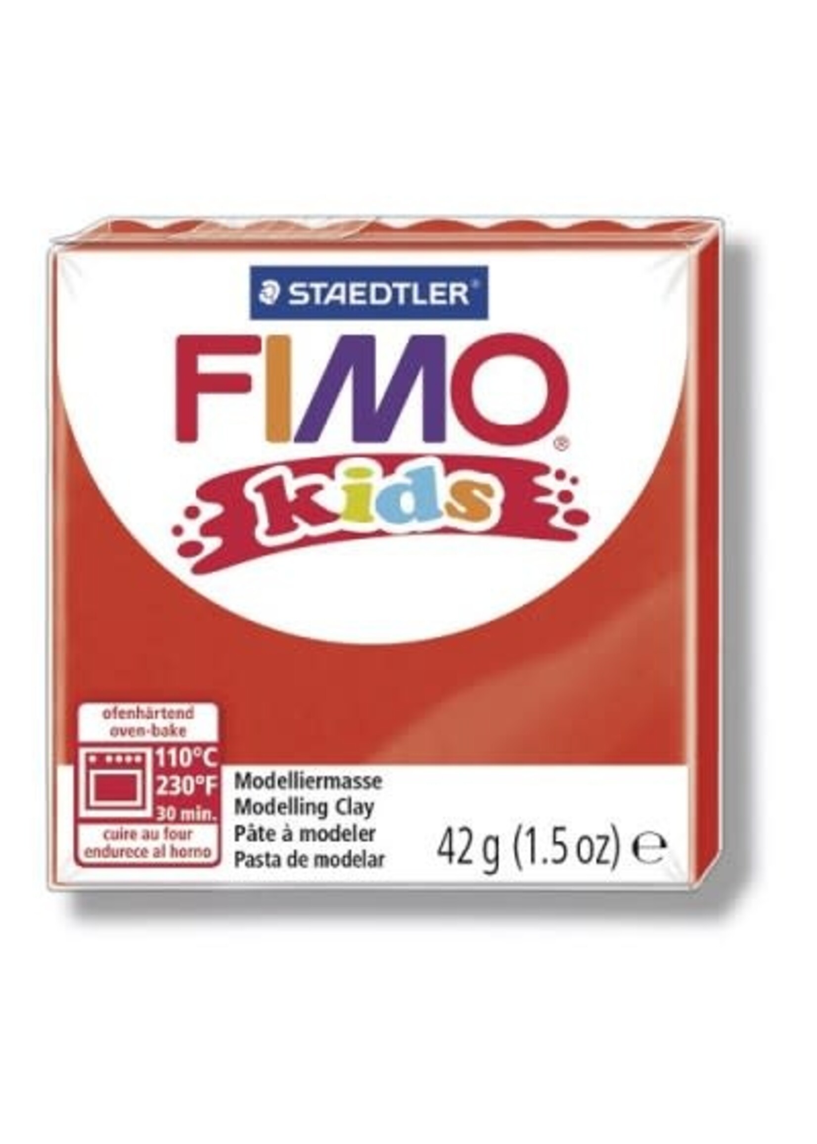 Fimo Fimo - Kids boetseerklei 42 gram Rood