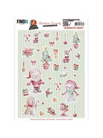 Yvonne Creations Cutting Sheet - Yvonne Creations - Christmas Scenery - Small Elements A
