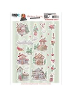 Yvonne Creations Cutting Sheet - Yvonne Creations - Christmas Scenery - Small Elements B