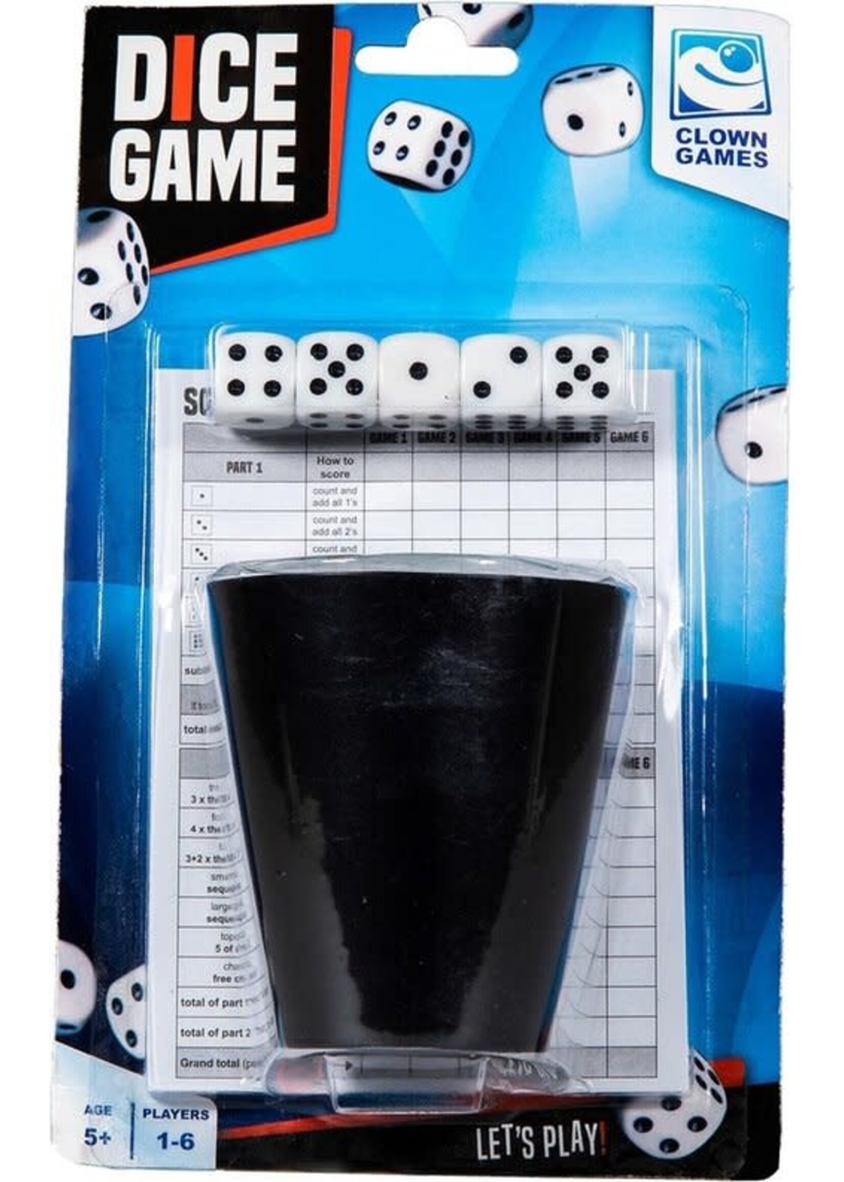 Clown Games Clown Games yatzee met dobbelbeker