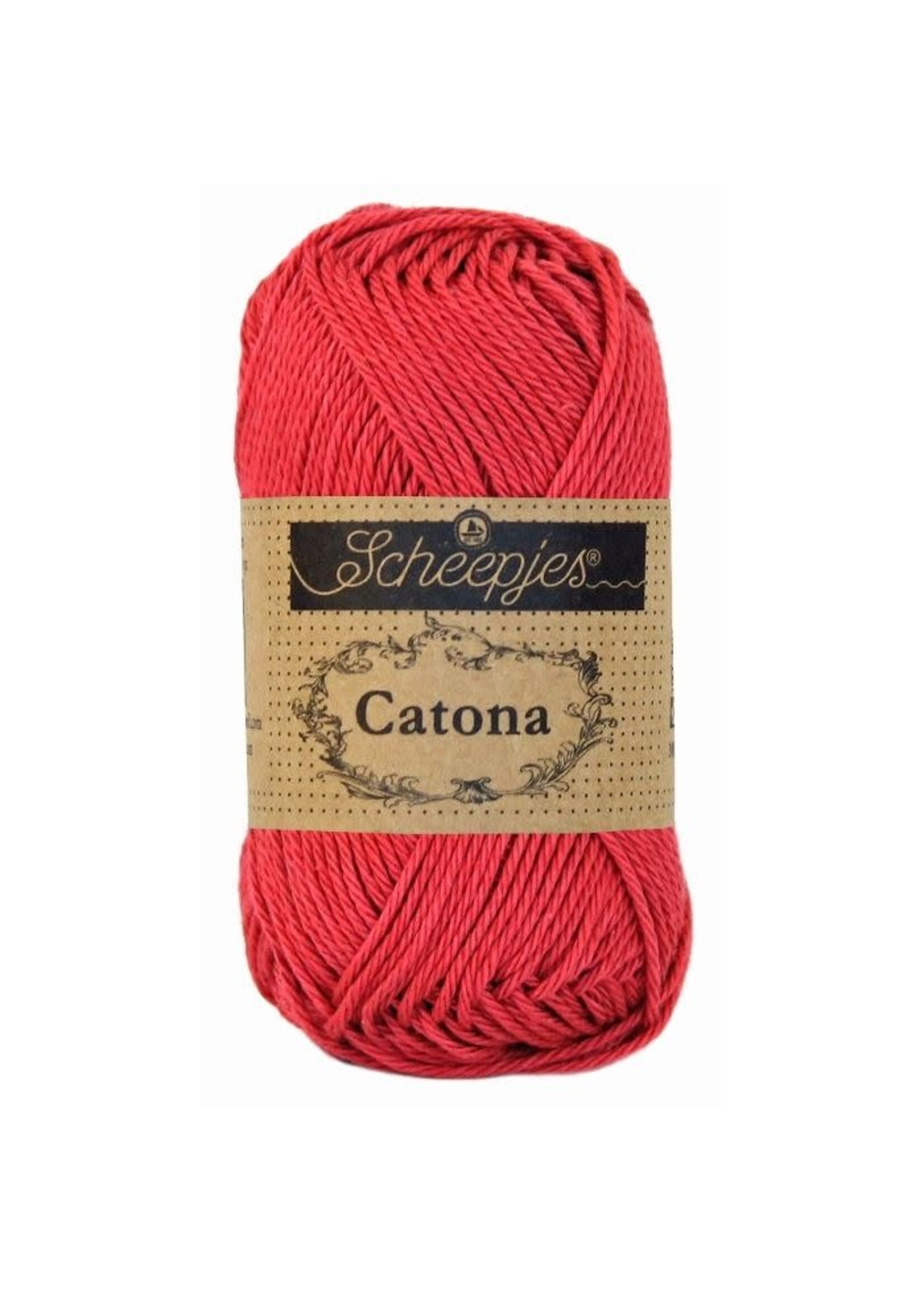 Scheepjes Scheepjes - Catona 50 gram Rosewood (Rood 258)