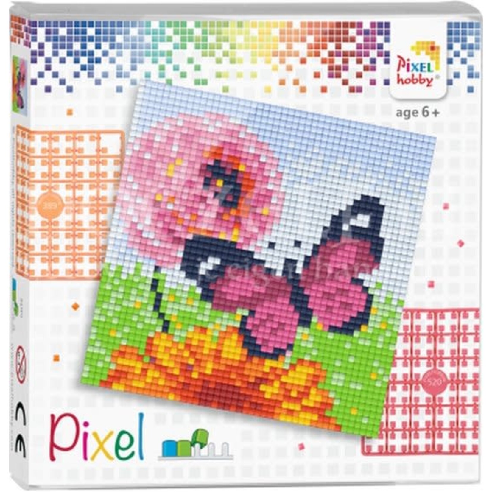 Pixel Pixelhobby - set - Vlinder (4 kleine platen)