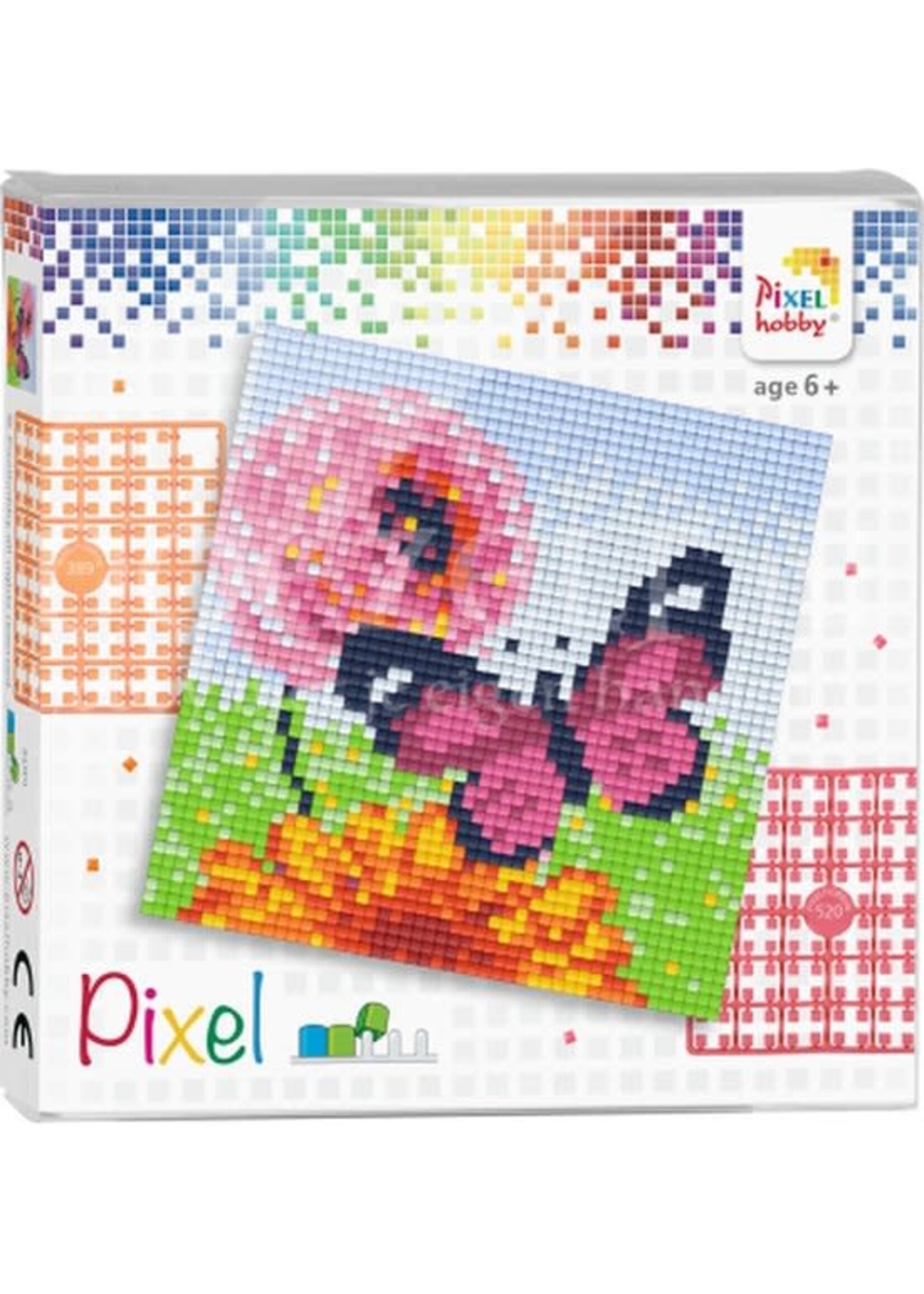 Pixel Pixelhobby - set - Vlinder (4 kleine platen)