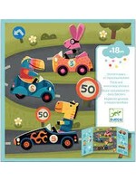 Djeco Djeco Herbruikbare Stickers Racen (9073)