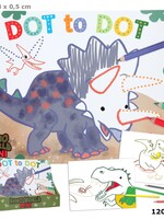 Depesche Depesche Dino World stip naar stip kleurboek MINI DINO