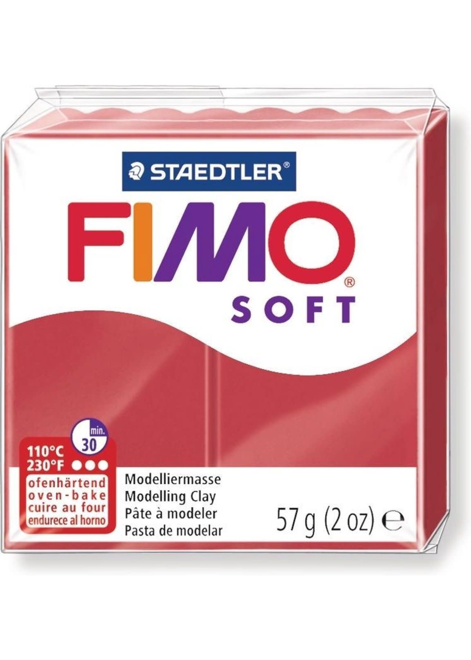 Fimo Fimo - Soft boetseerklei 56 gram Cherry Red