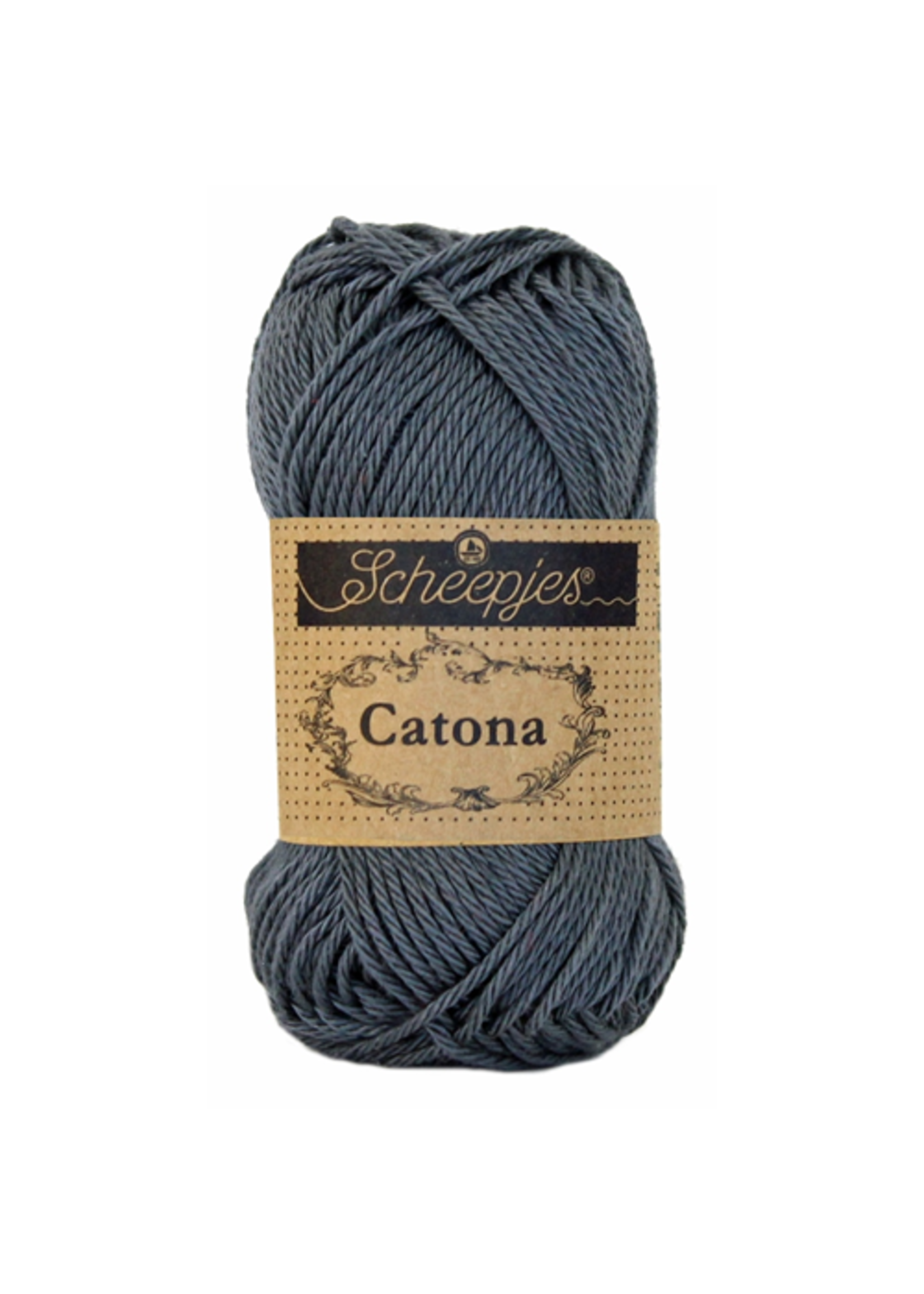 Scheepjes Scheepjes - Catona 50 gram Charcoal (Grijs)