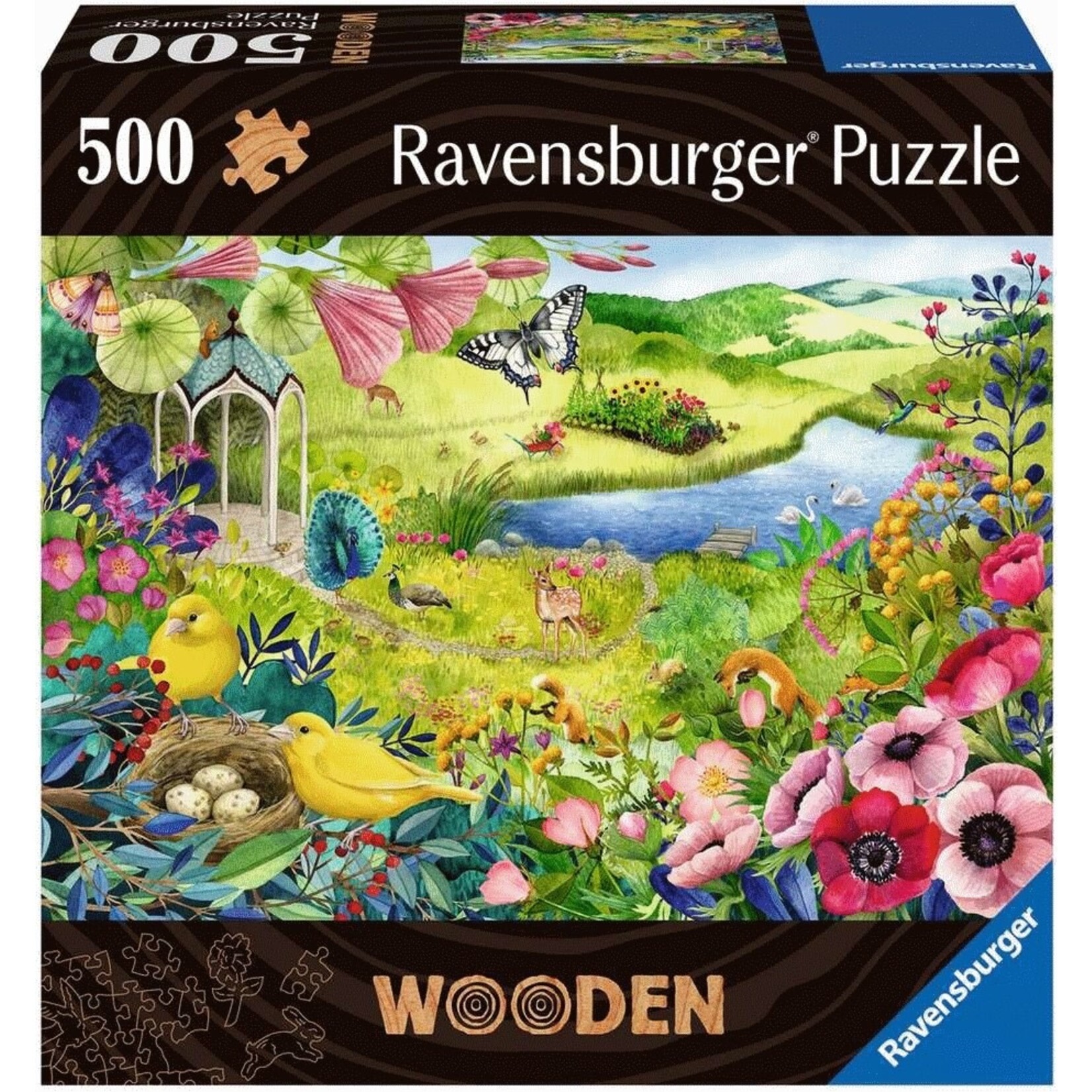 Ravensburger Ravensburger puzzel  Hout - Wilde Tuin (500 stukjes)