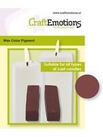 Craftemotions CraftEmotions Waskleurpigment bruin rood 2 sticks 30 x 10 x 10mm = +/- 5 gr