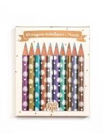 Djeco Djeco 3730 Potloden Metallic mini (10 stuks)