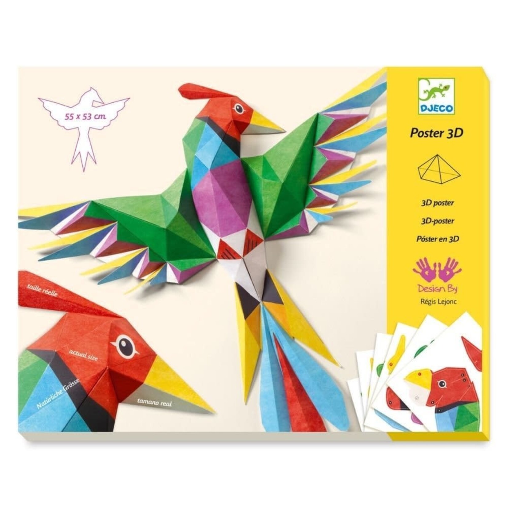 Djeco Djeco 3D Poster Maken - Vogel