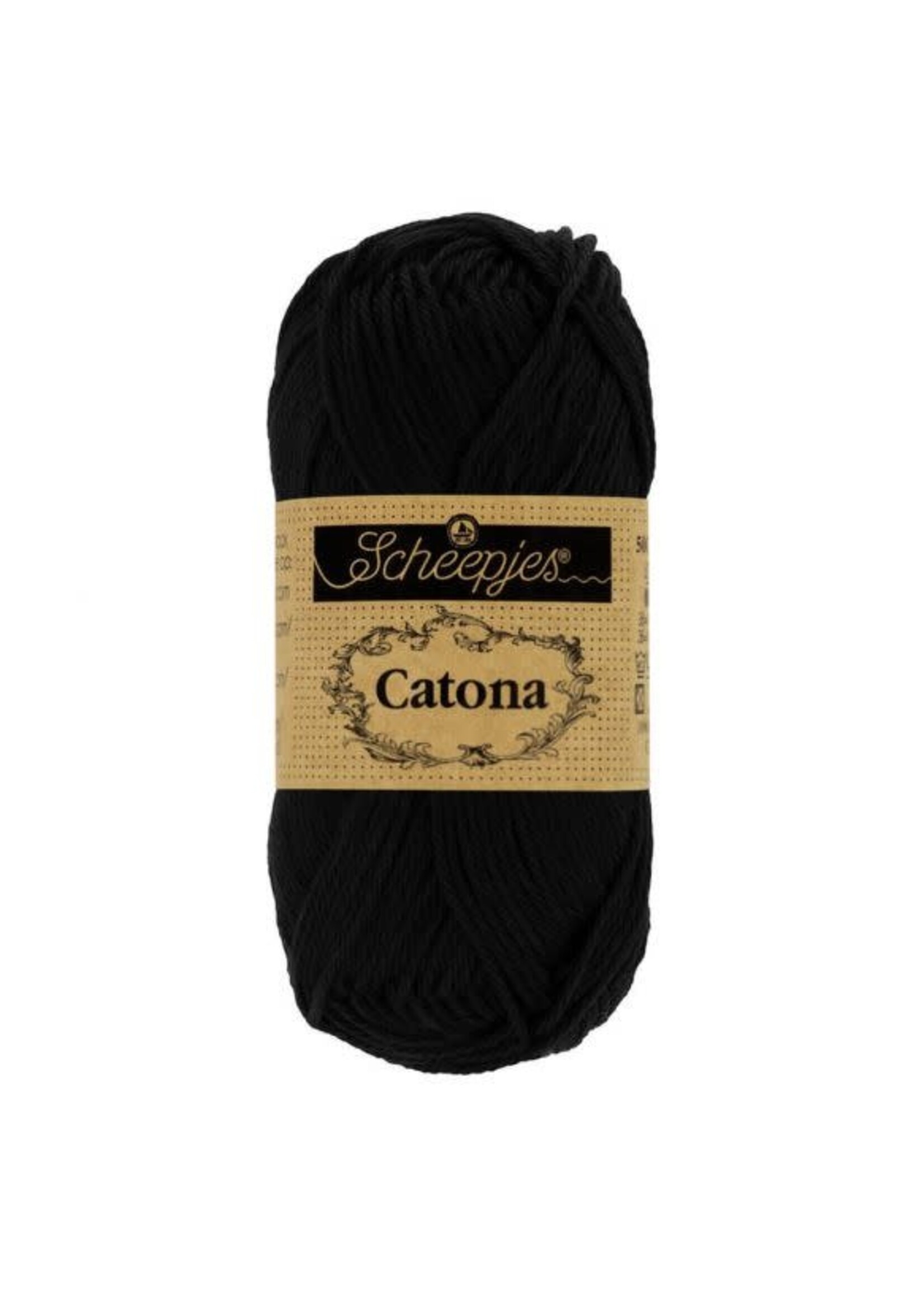 Scheepjes Scheepjes - Catona 50 gram Jet Black (Zwart)