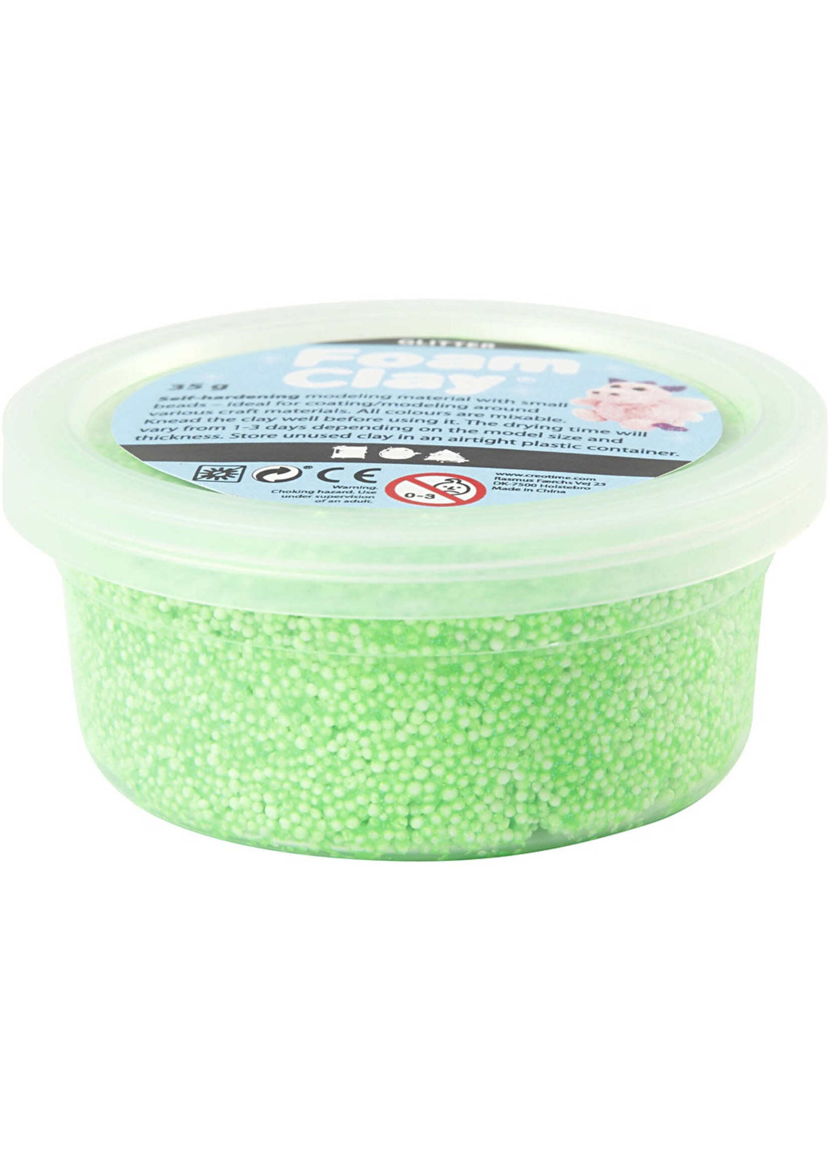 Foam Clay Foam Clay - Groen Glitter (35 gram)