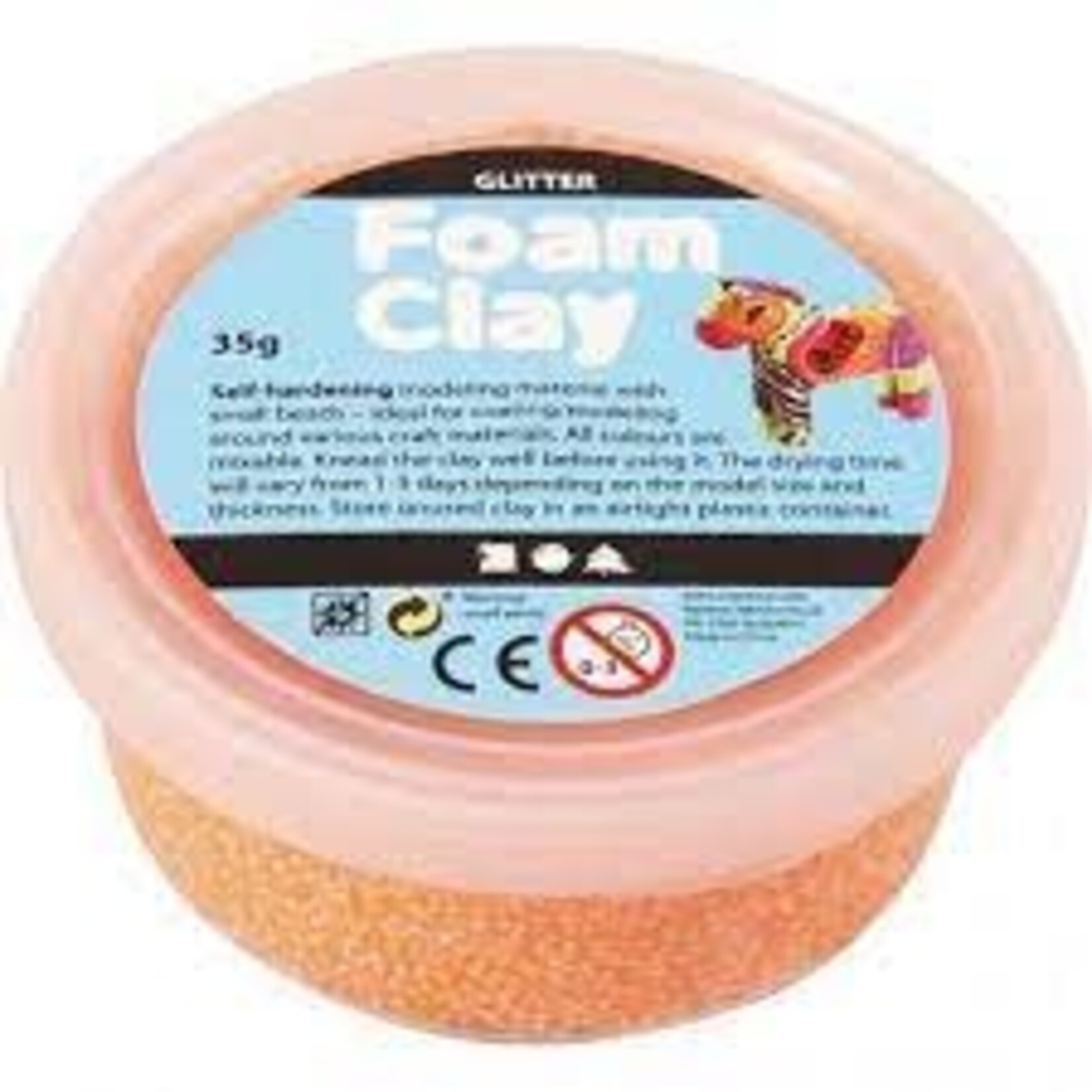 Foam Clay Foam Clay - Oranje Glitter (35 gram)