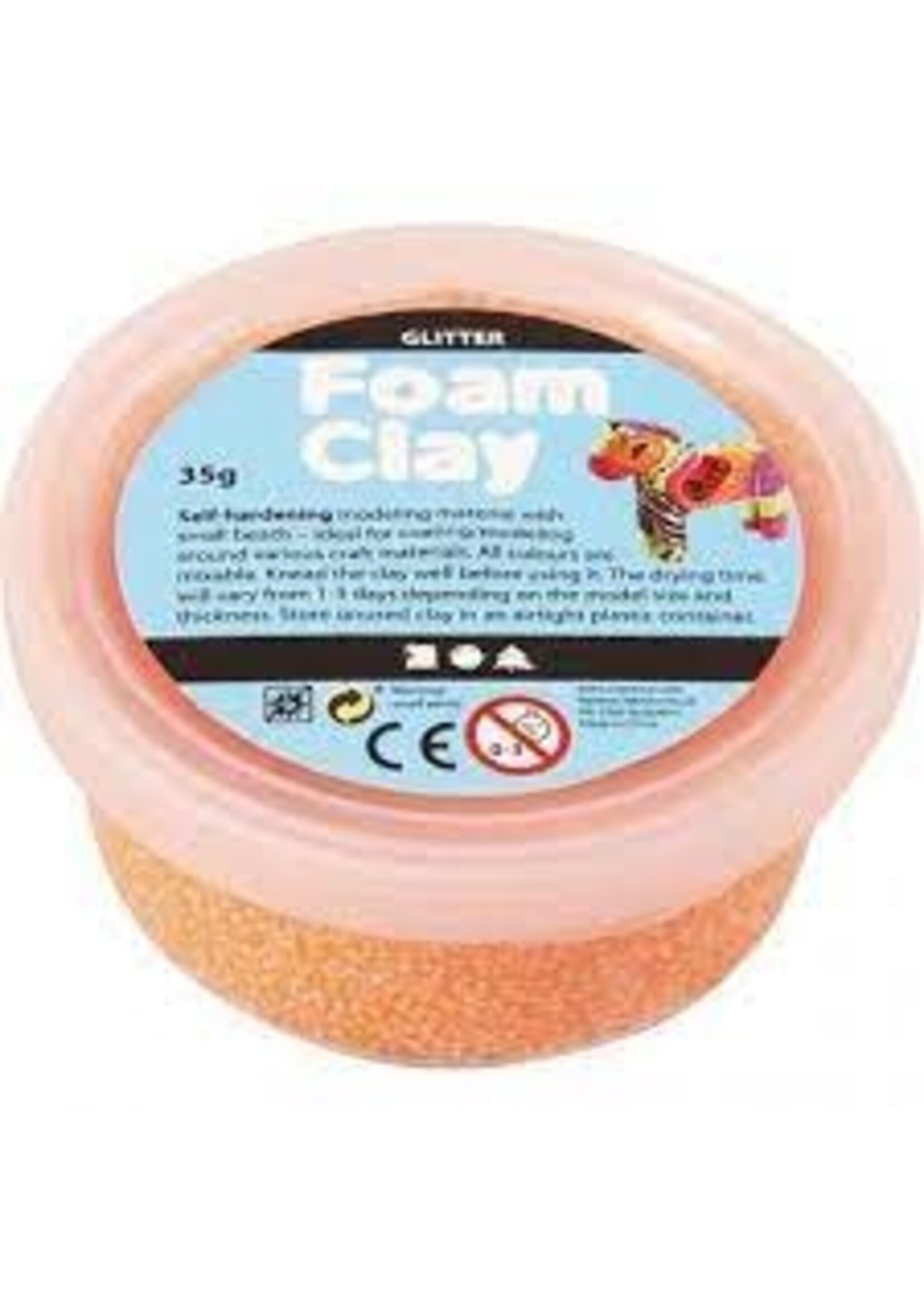 Foam Clay Foam Clay - Oranje Glitter (35 gram)
