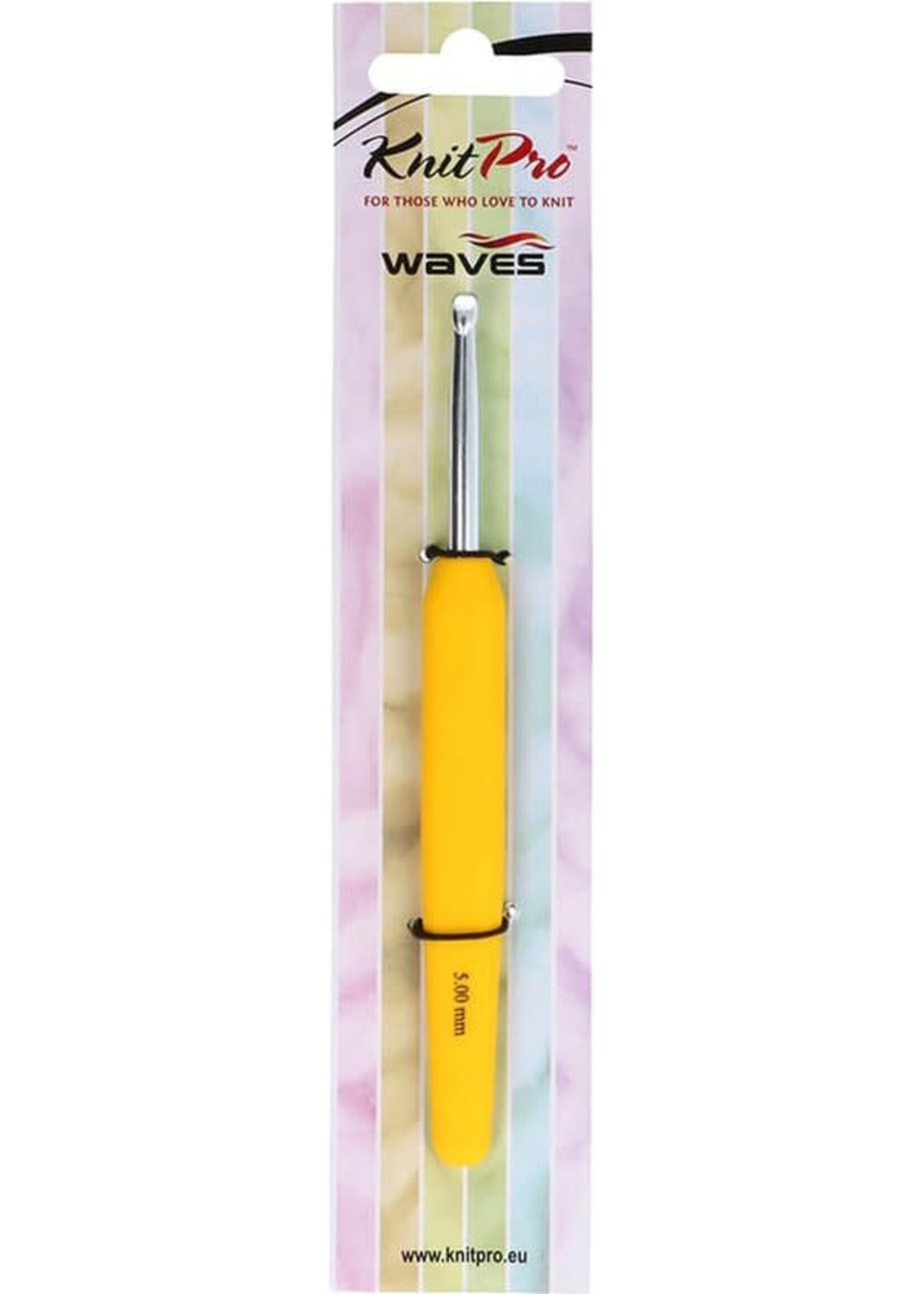 KnitPro Waves Knitpro Waves haaknaald soft grip 5.0 mm