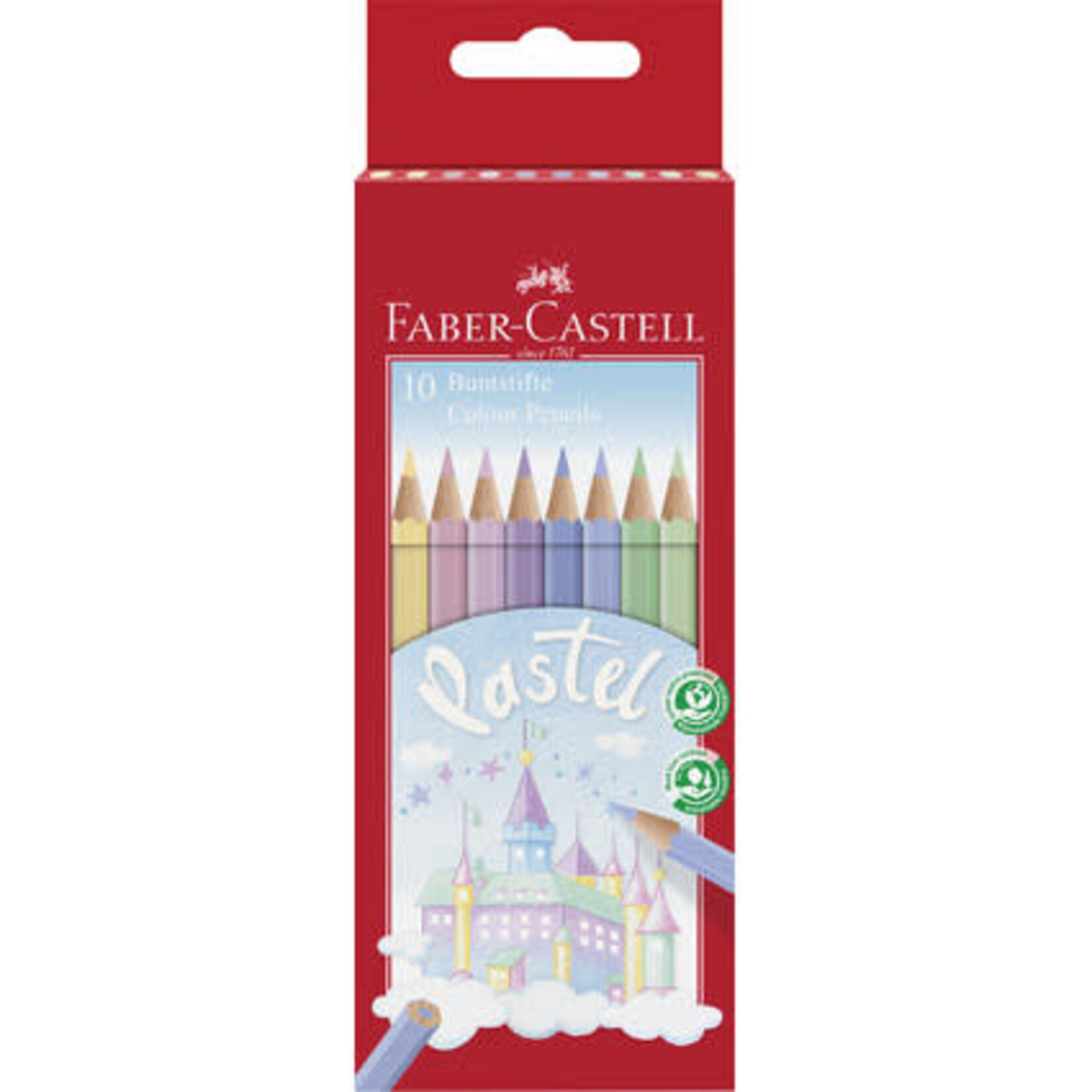 Faber-Castell Faber-Castell Kleurpotloden Pastel zeskantig (10 stuks)