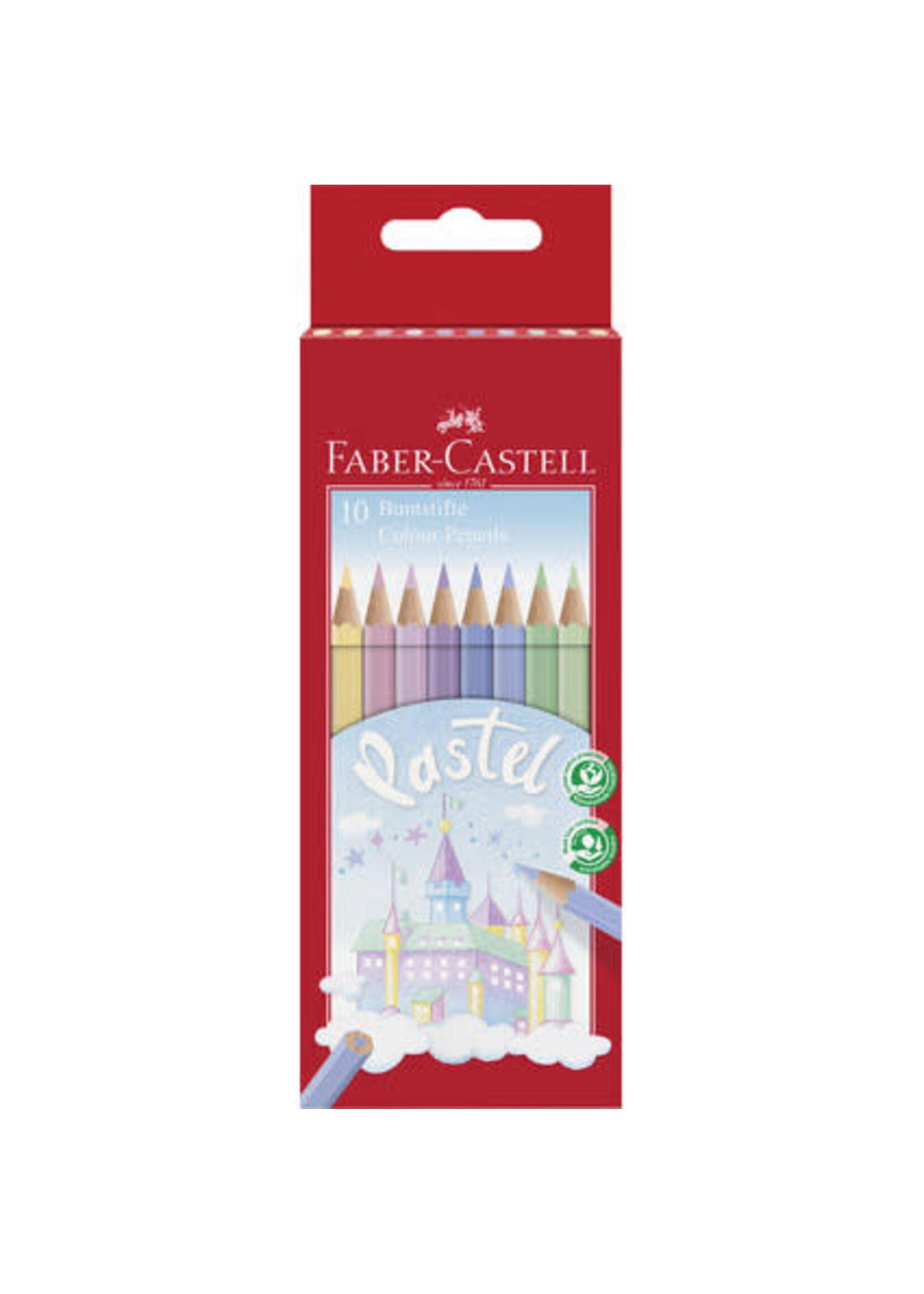 Faber-Castell Faber-Castell Kleurpotloden Pastel zeskantig (10 stuks)