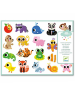 Djeco Djeco 9084 Grote stickers Babydieren