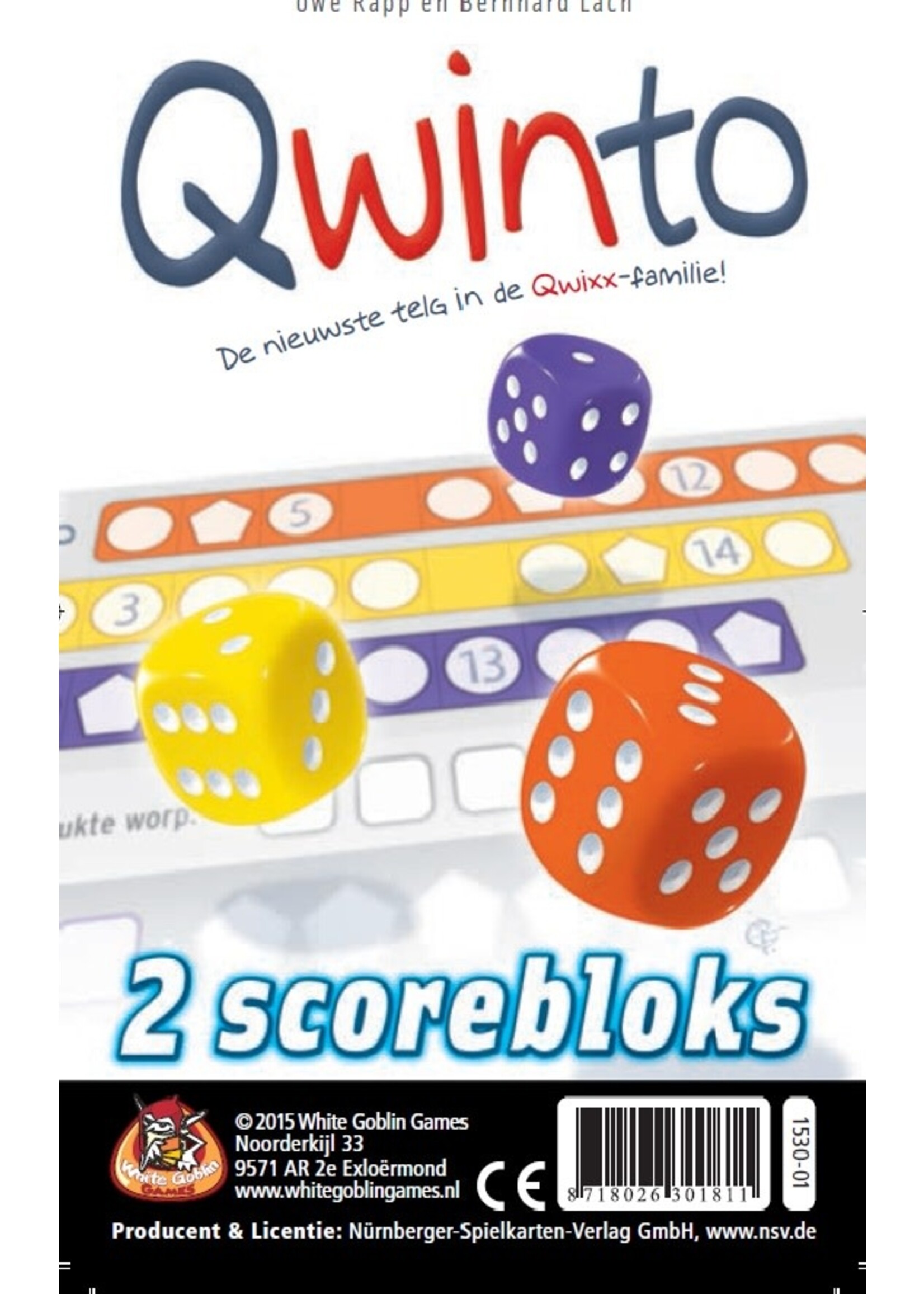 WhiteGoblinGames White Goblin Games Qwinto (2 scoreblocks)